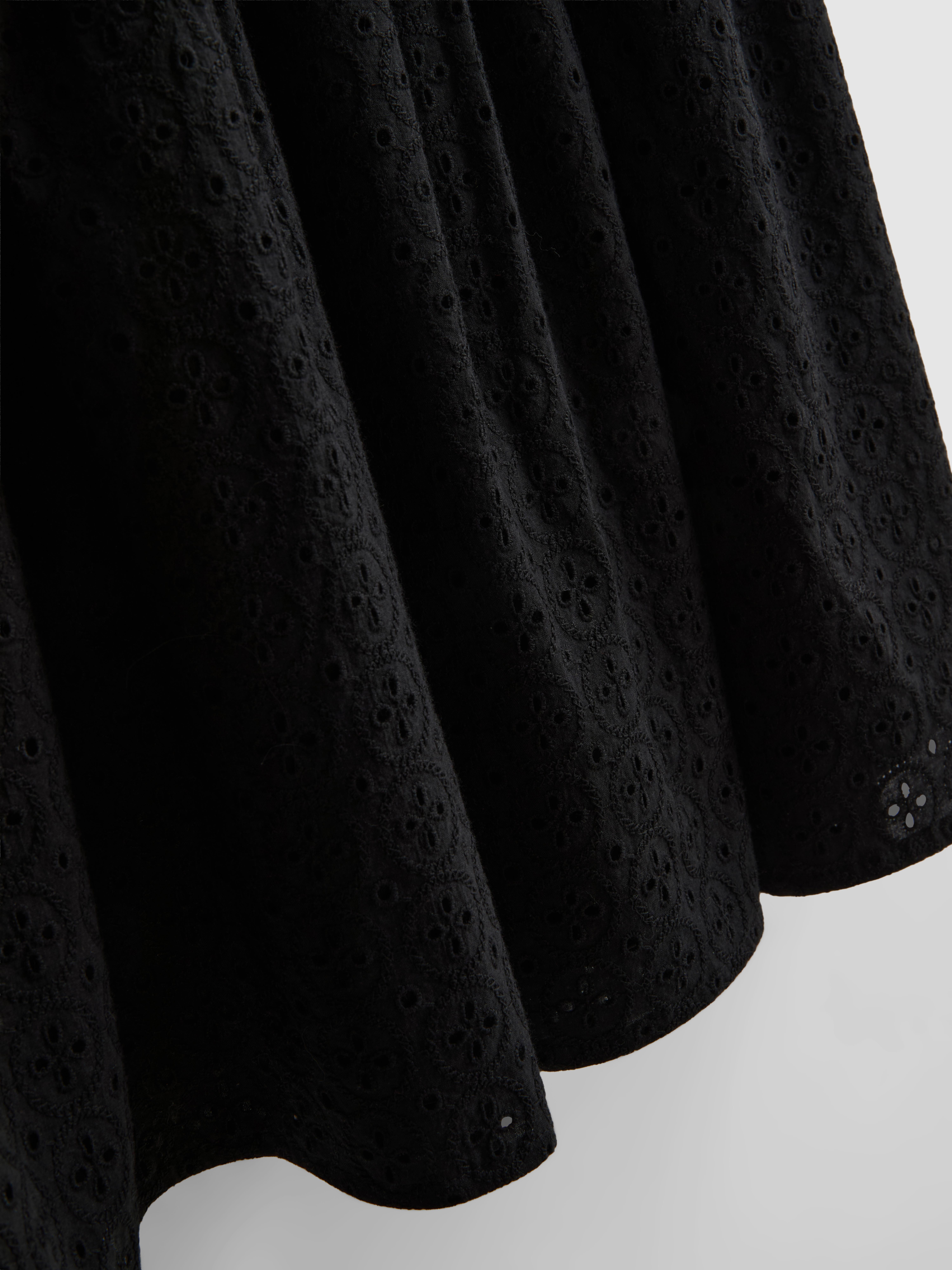 Cotton Eyelet Corset Mini Dress