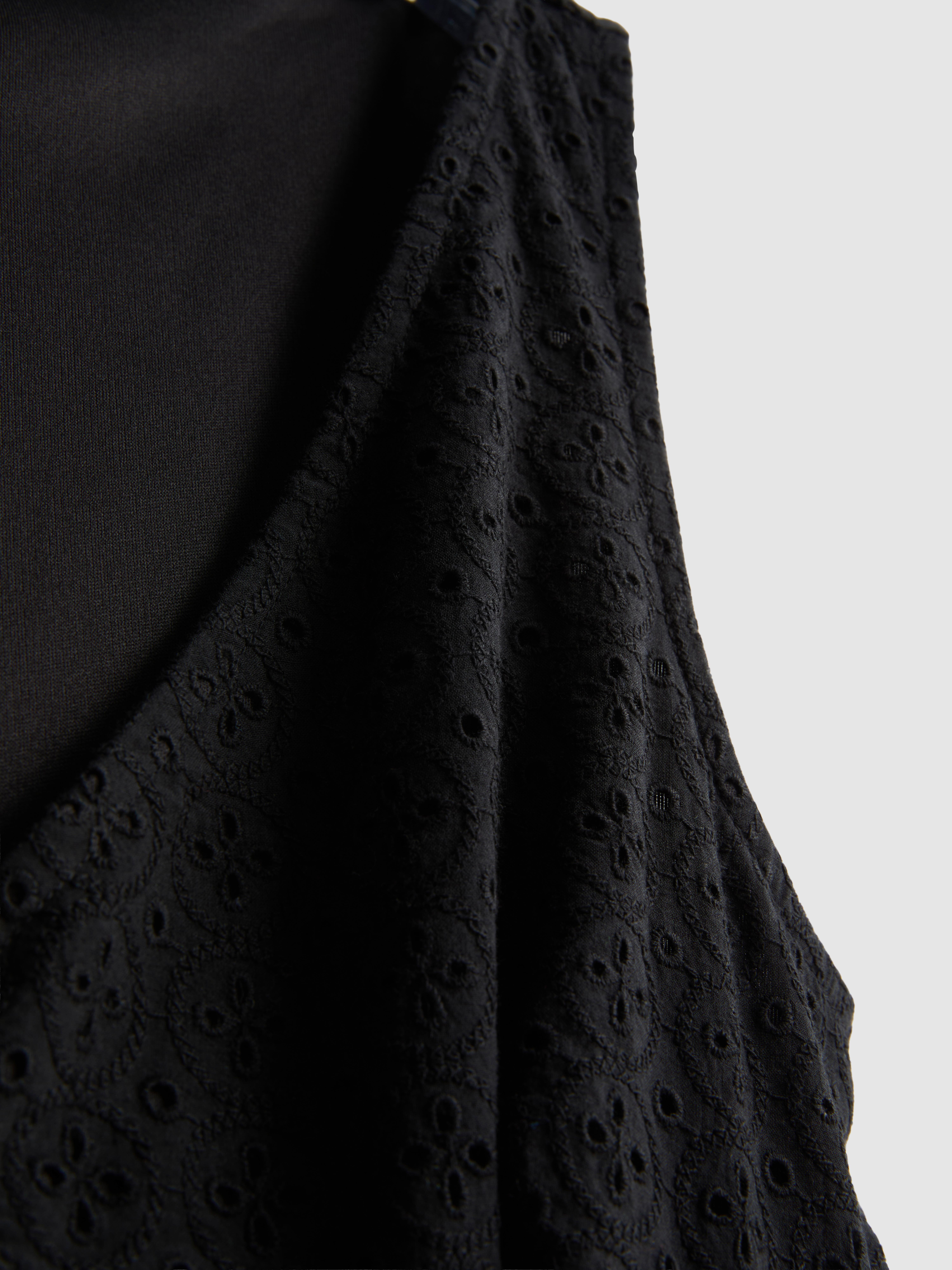 Cotton Eyelet Corset Mini Dress