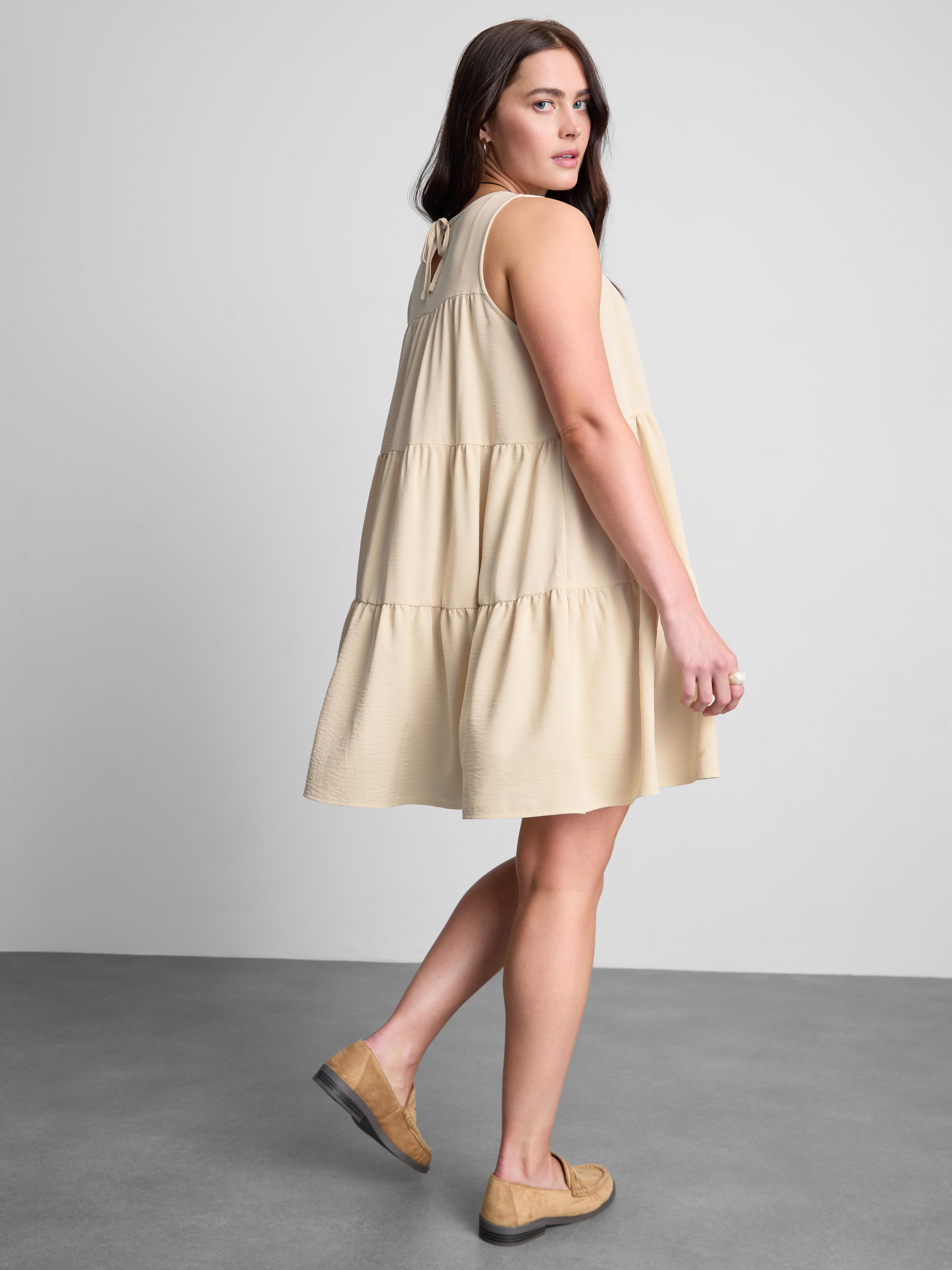 Relaxed Tiered Smock Dress