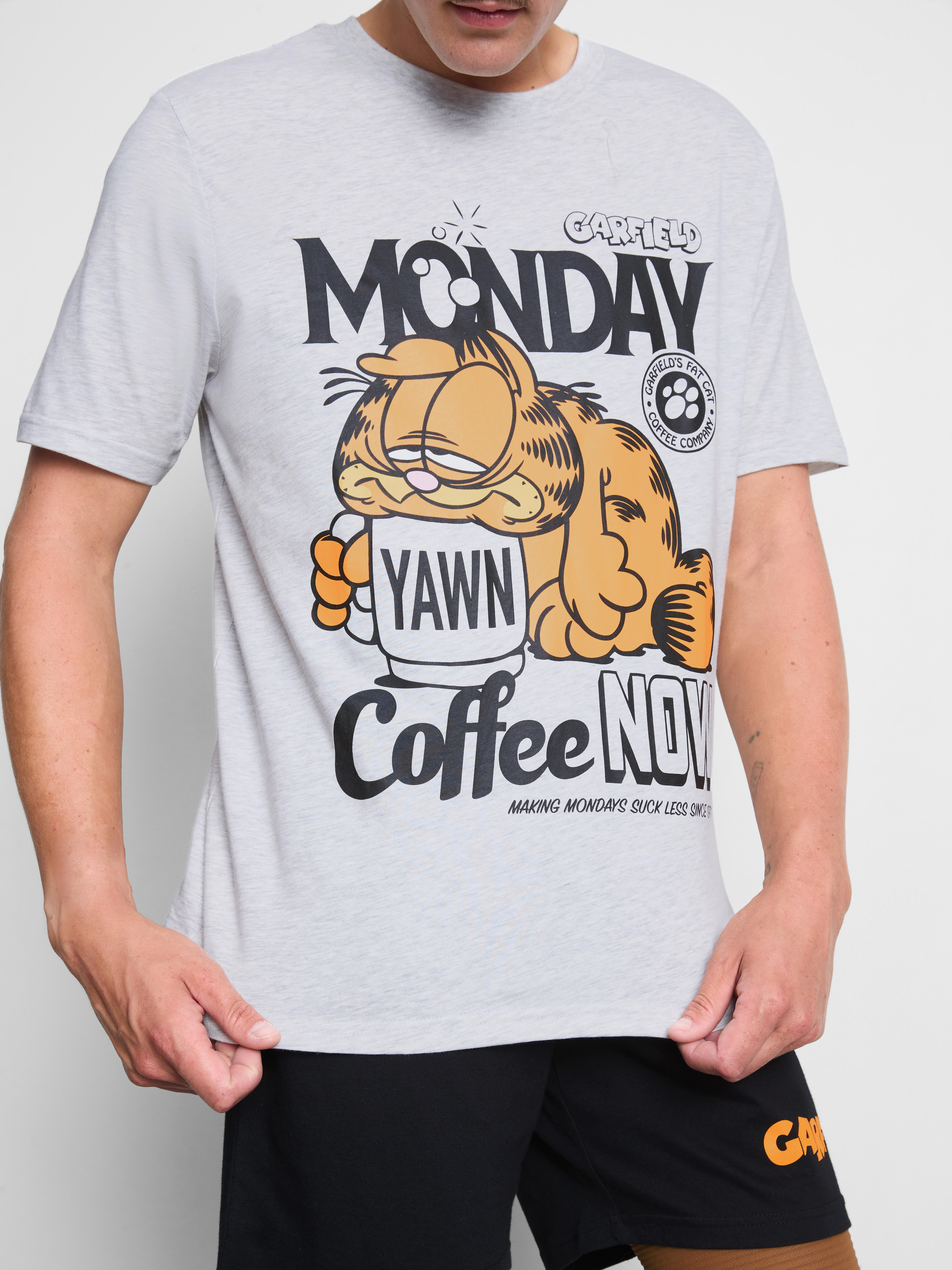 Krátké pyžamo Garfield z čisté bavlny