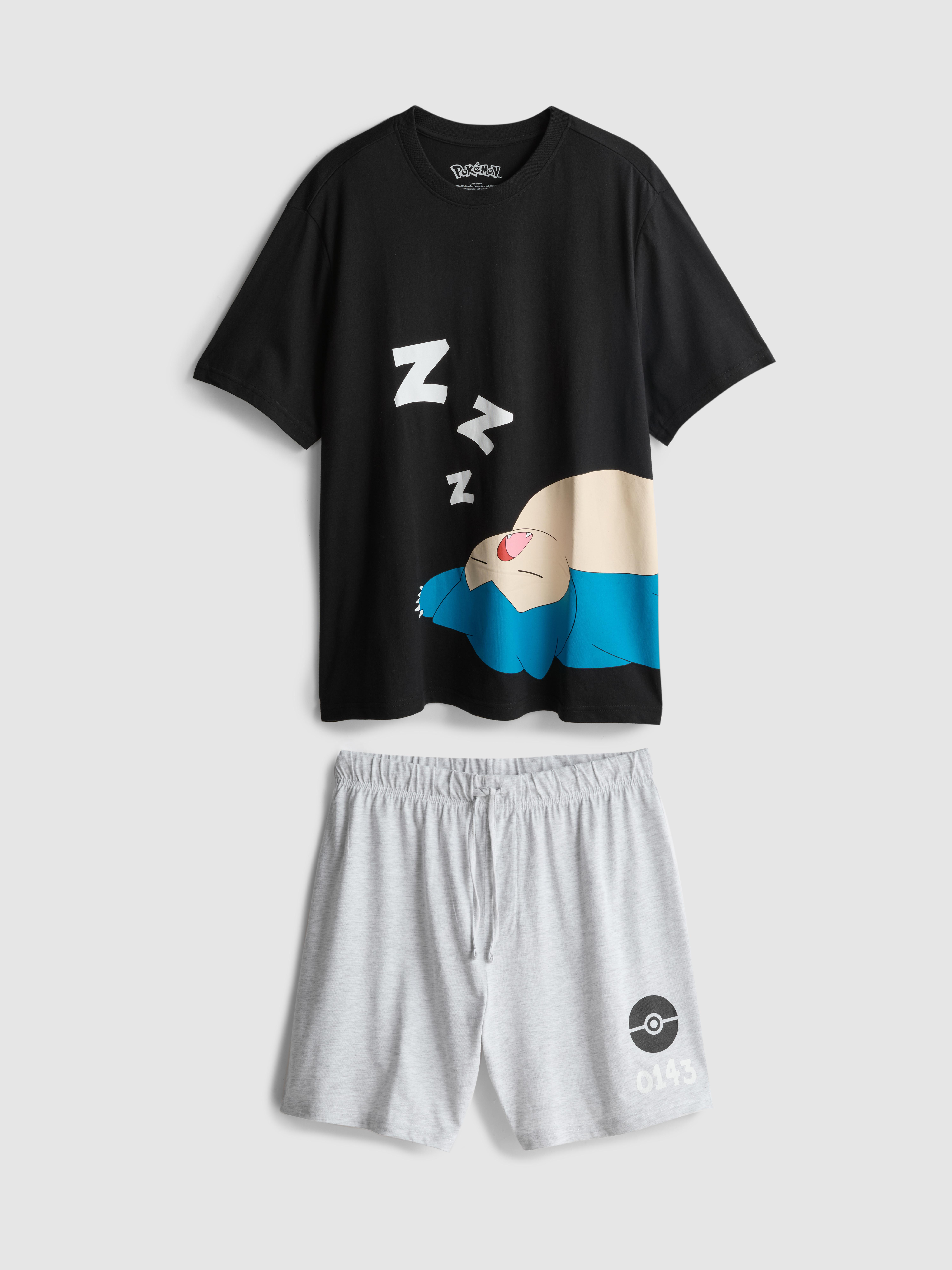 Pokémon Snorlax Shorts Pajama Set