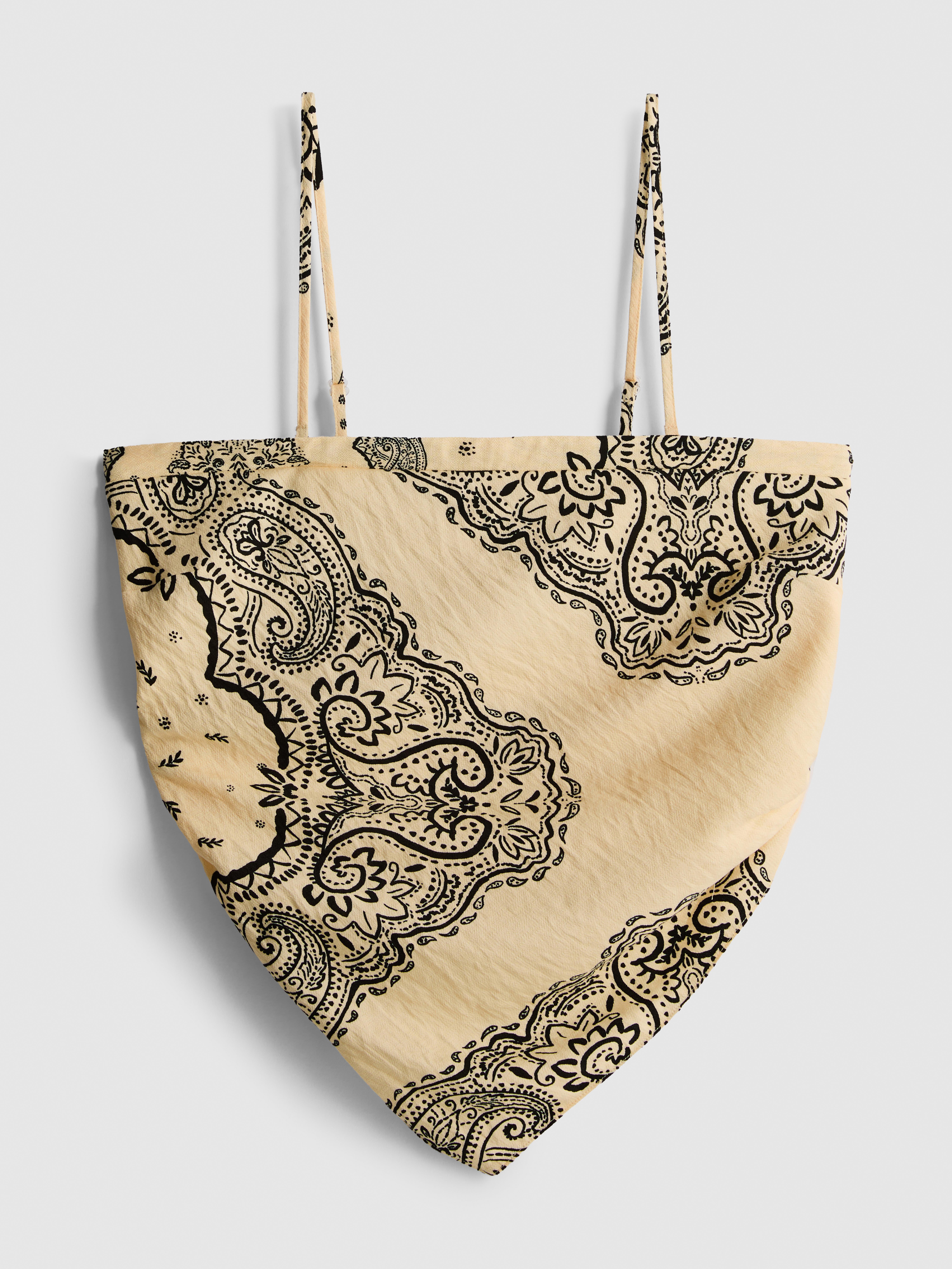 Cropped Paisley Bandana Top