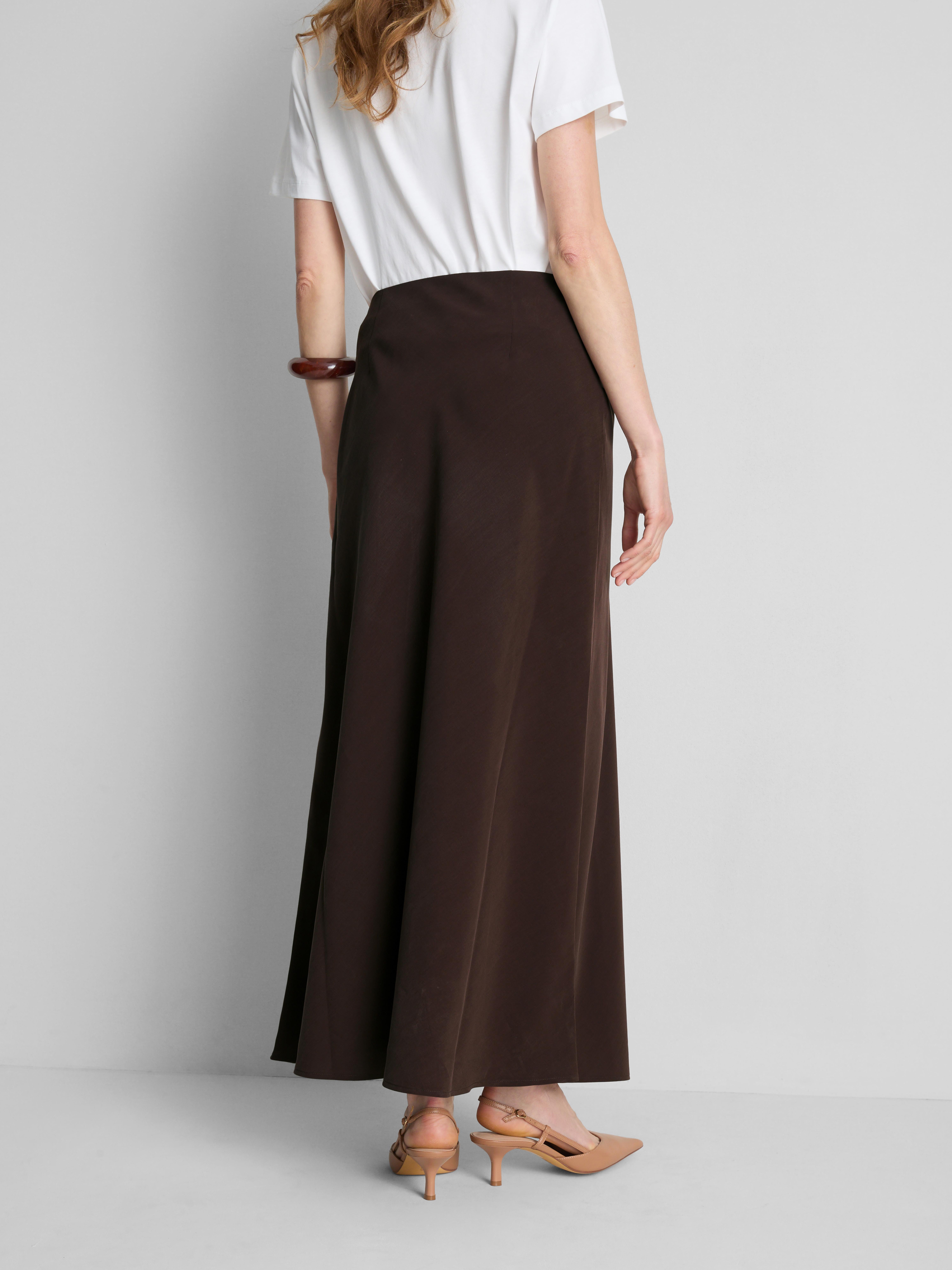 Bias Cut Midi Skirt