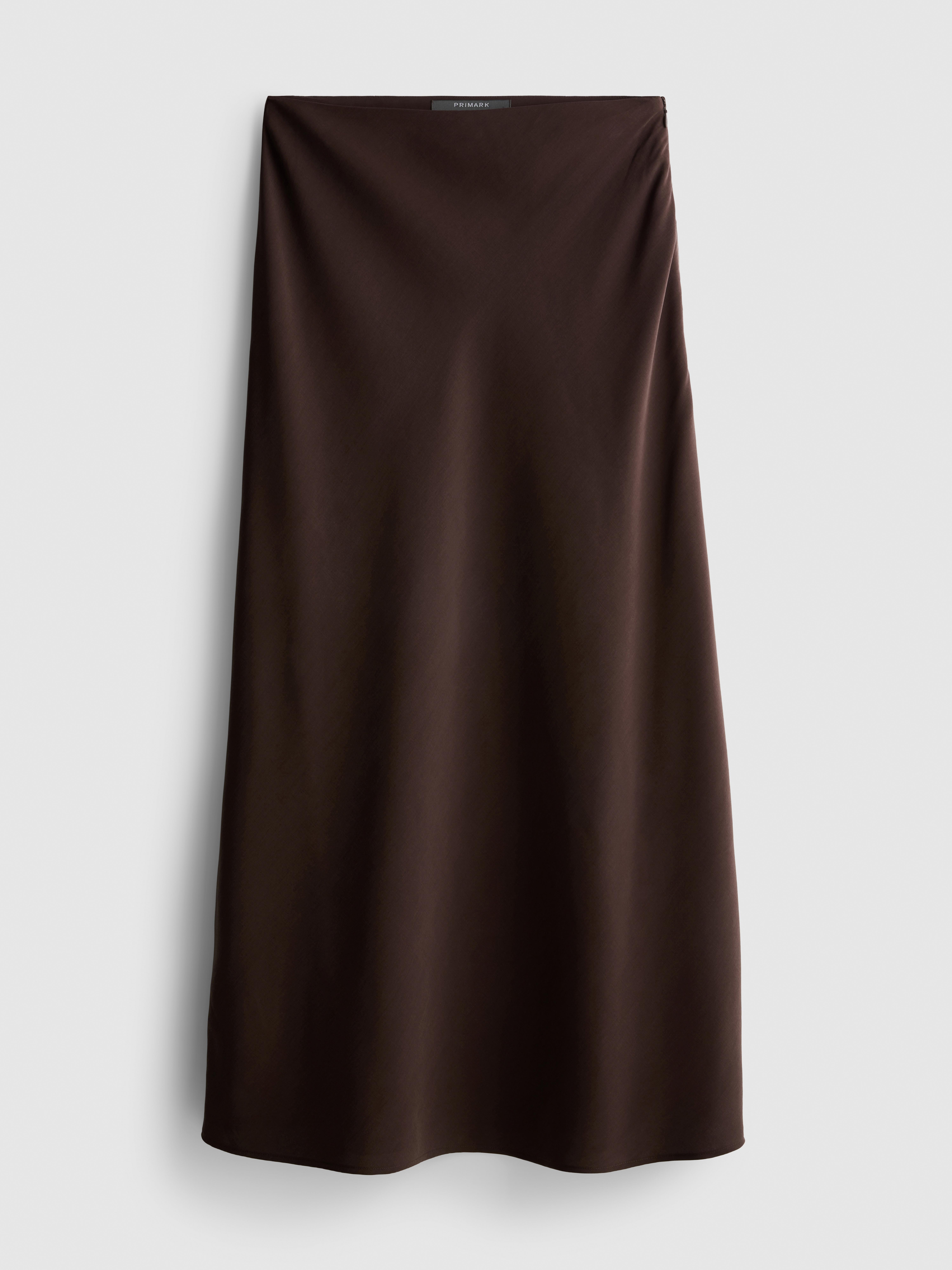 Bias Cut Midi Skirt