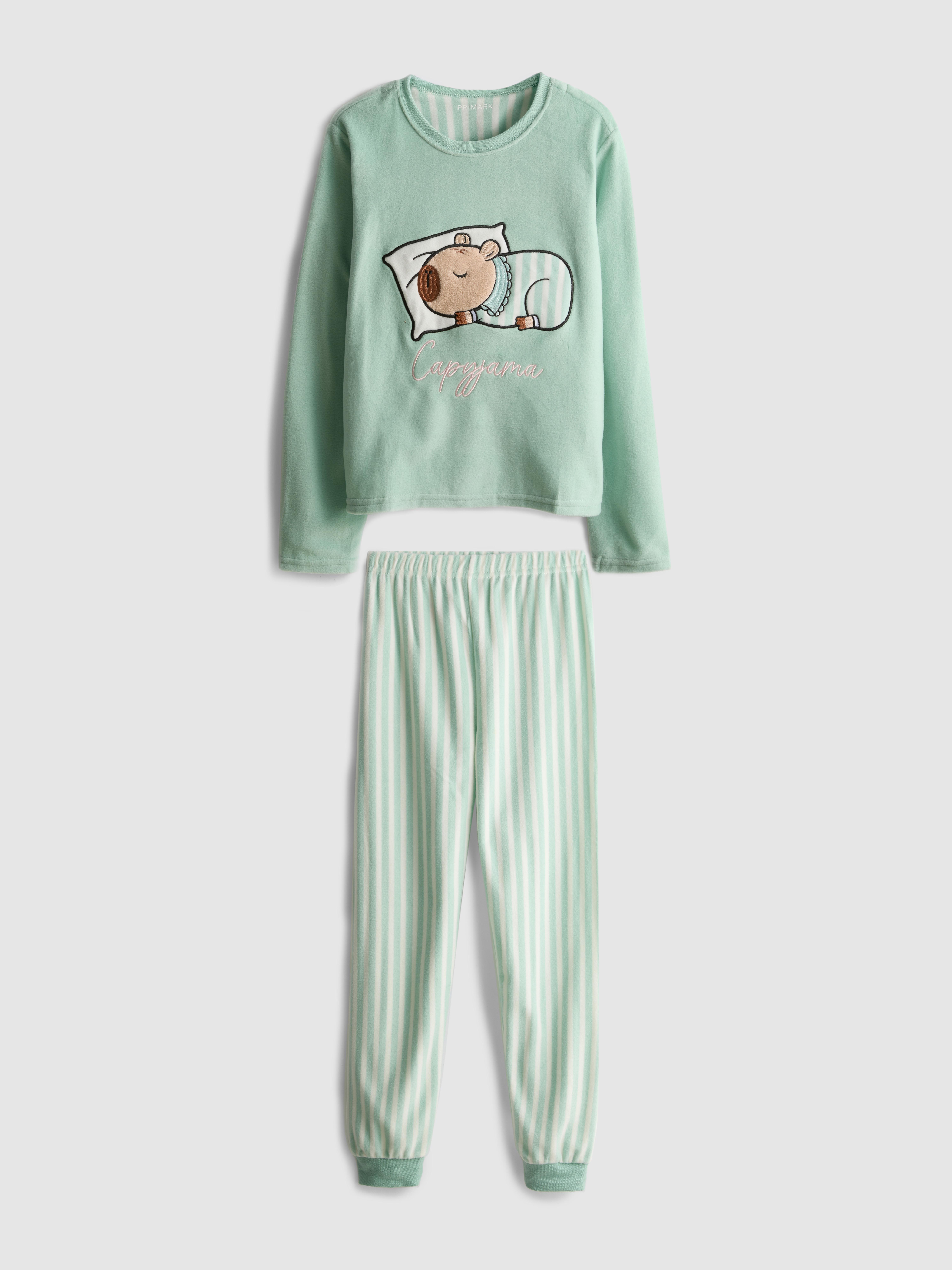 7-15yrs | Capybara Graphic Fleece Pyjamas
