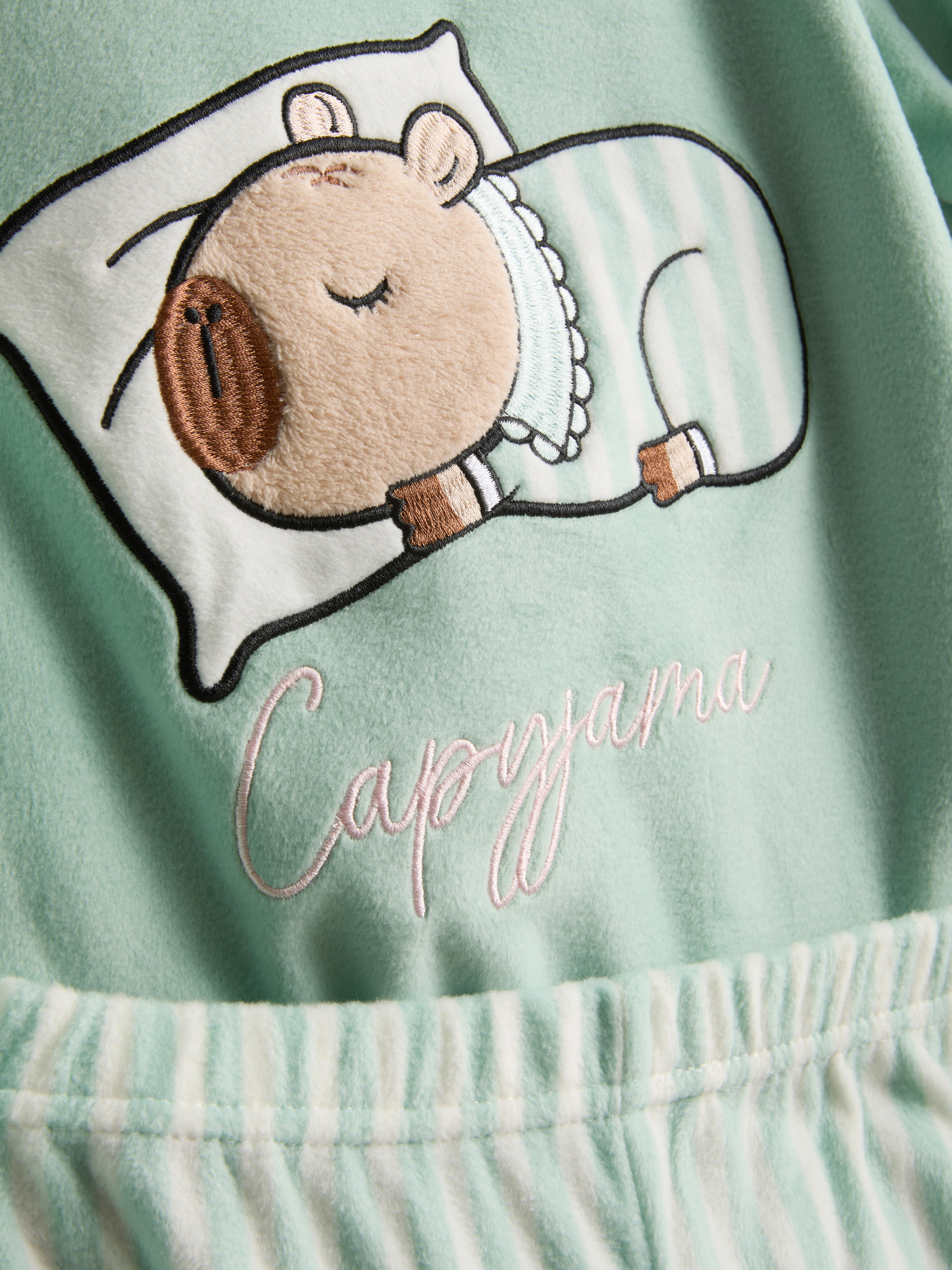 7–15 ans | Pyjama en molleton à motif capybara