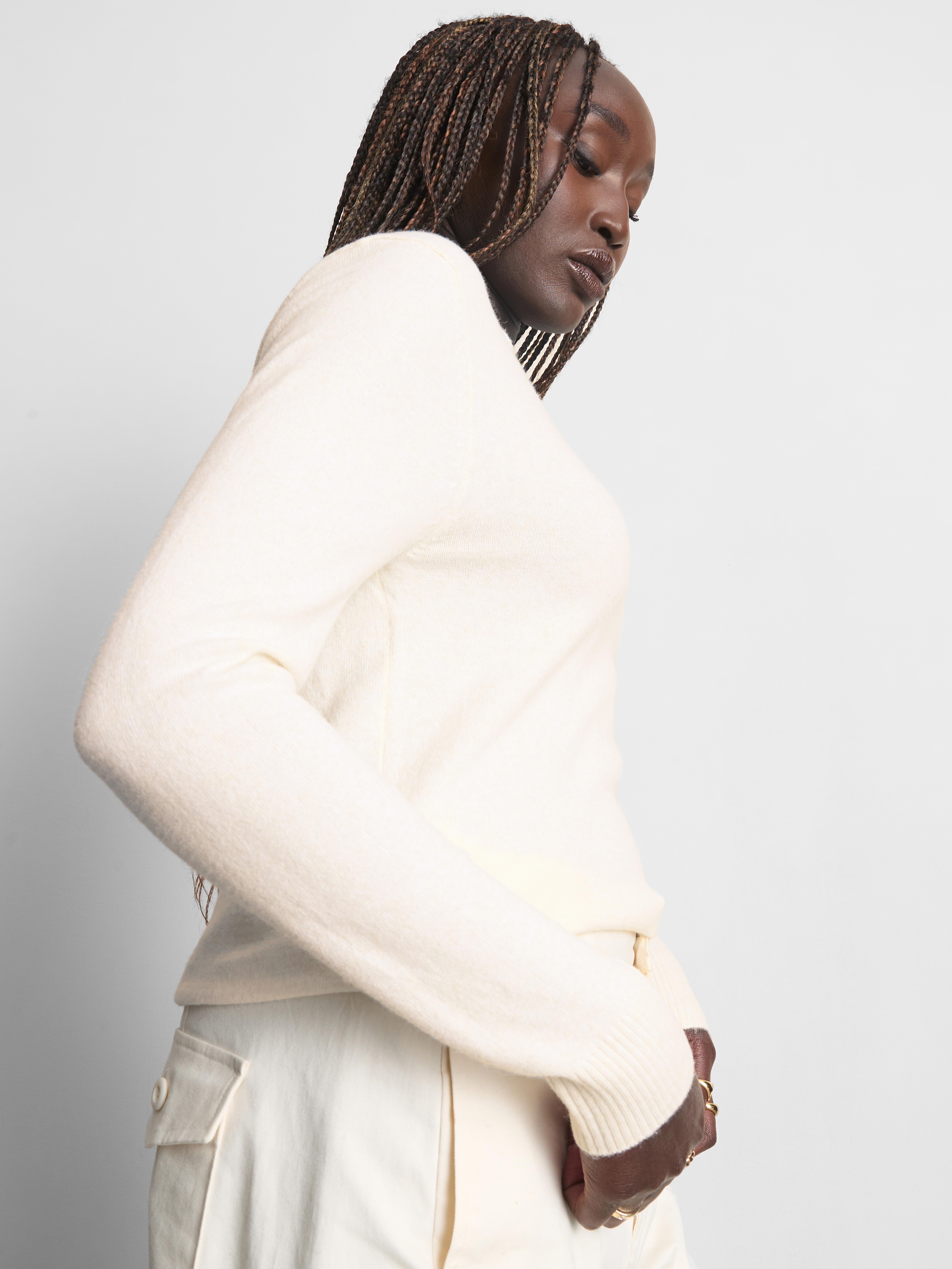 Knitted V-Neck Sweater