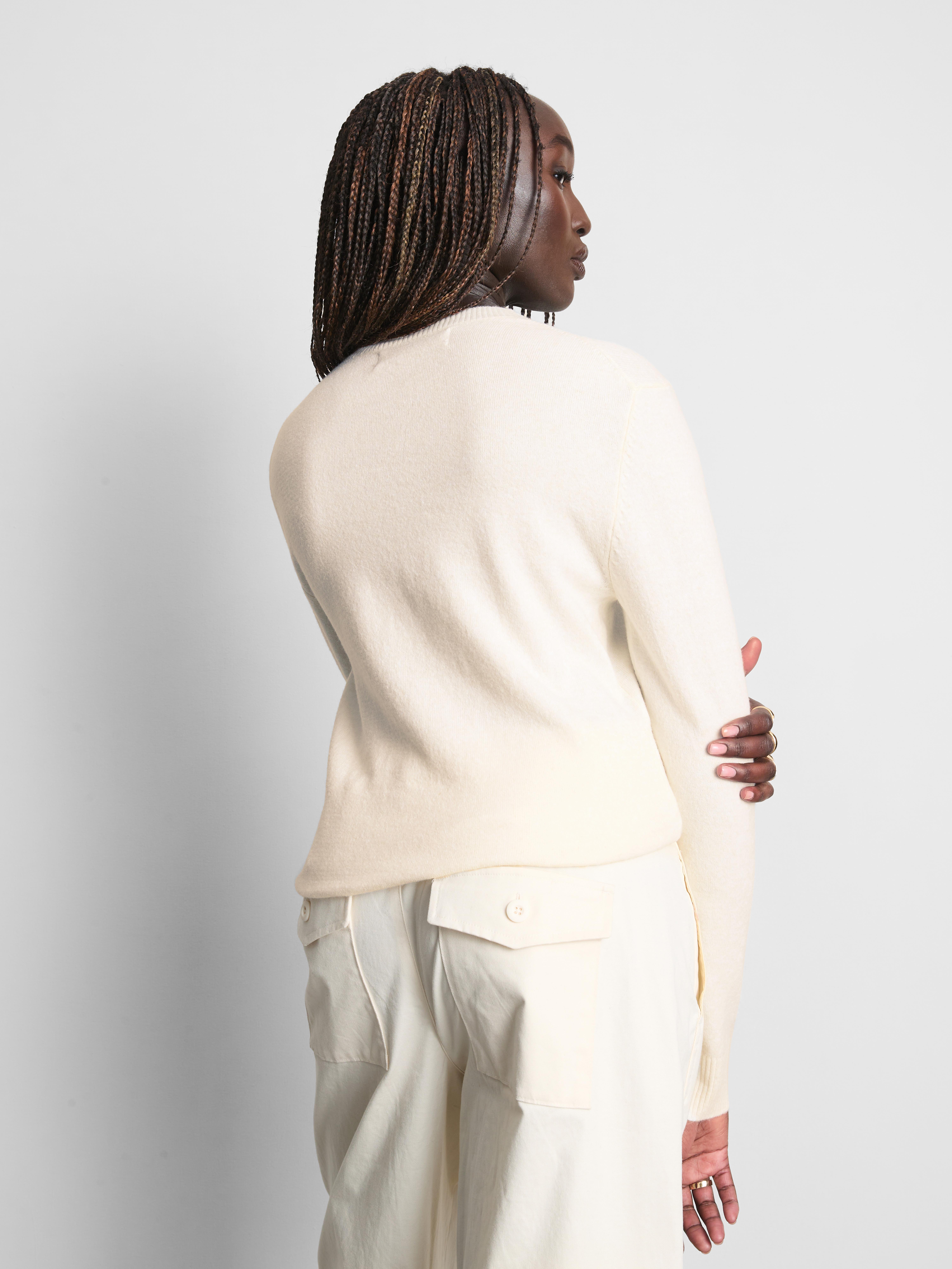 Knitted V-Neck Sweater