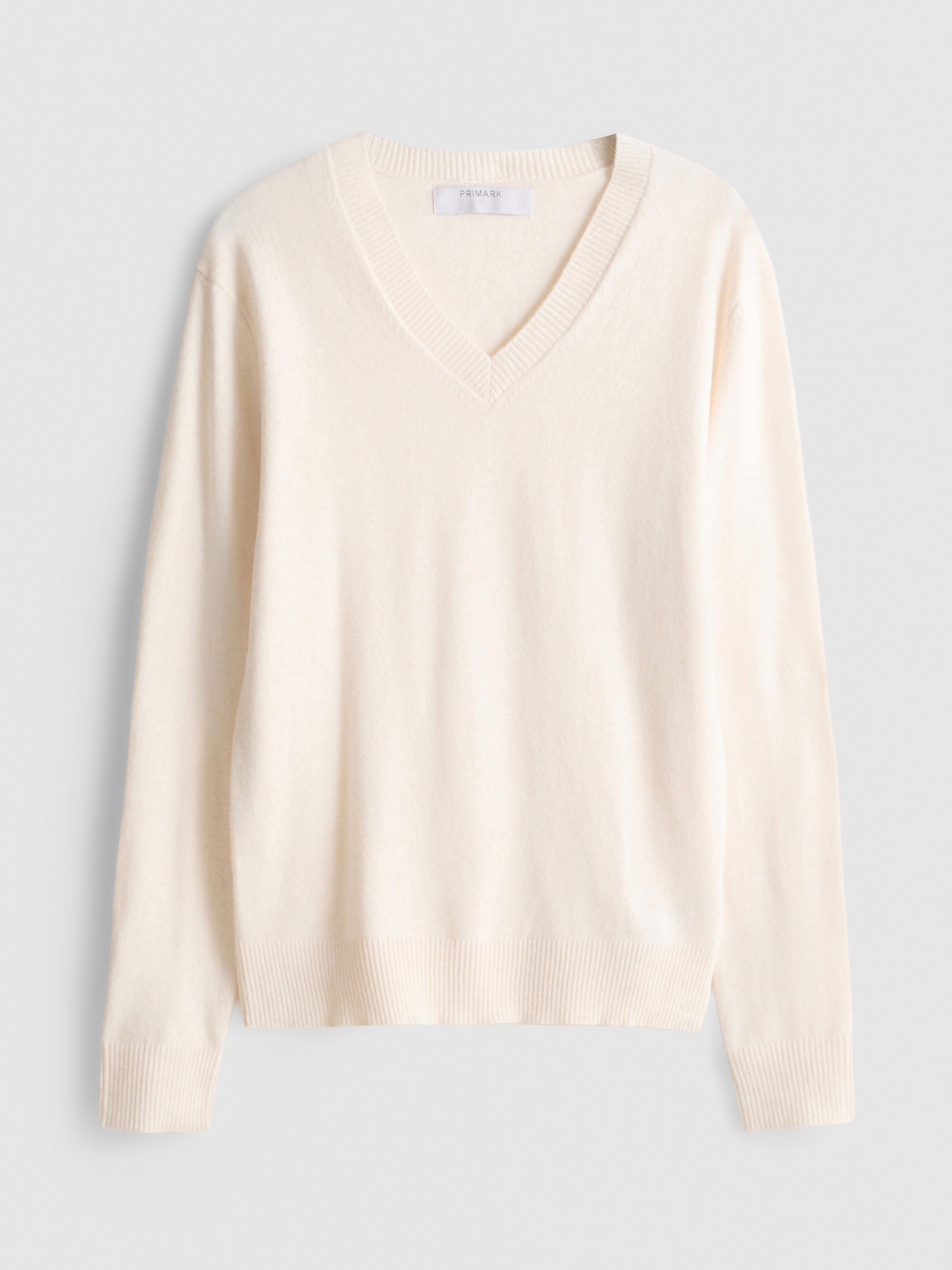 Knitted V-Neck Sweater