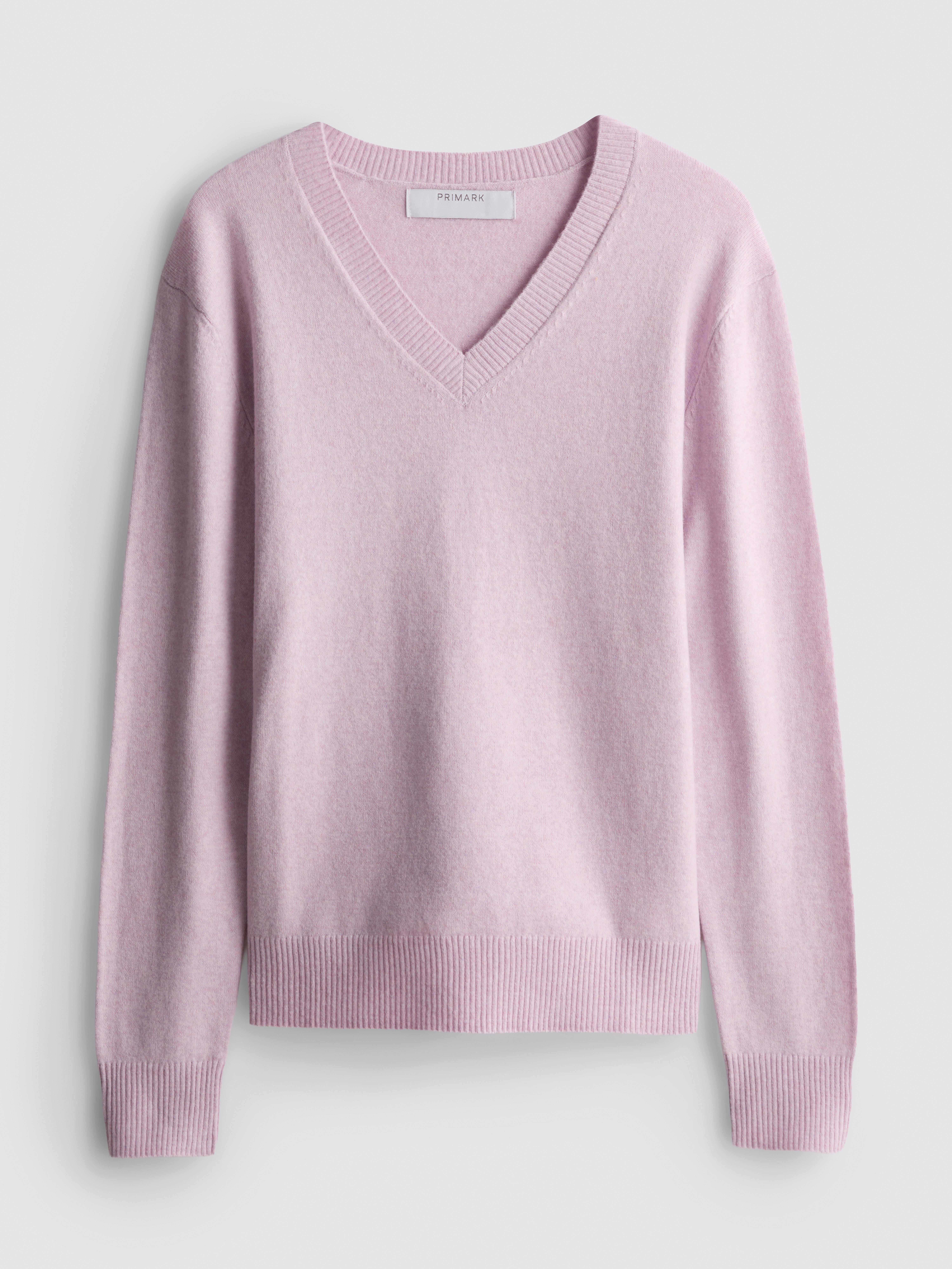 Knitted V-Neck Jumper