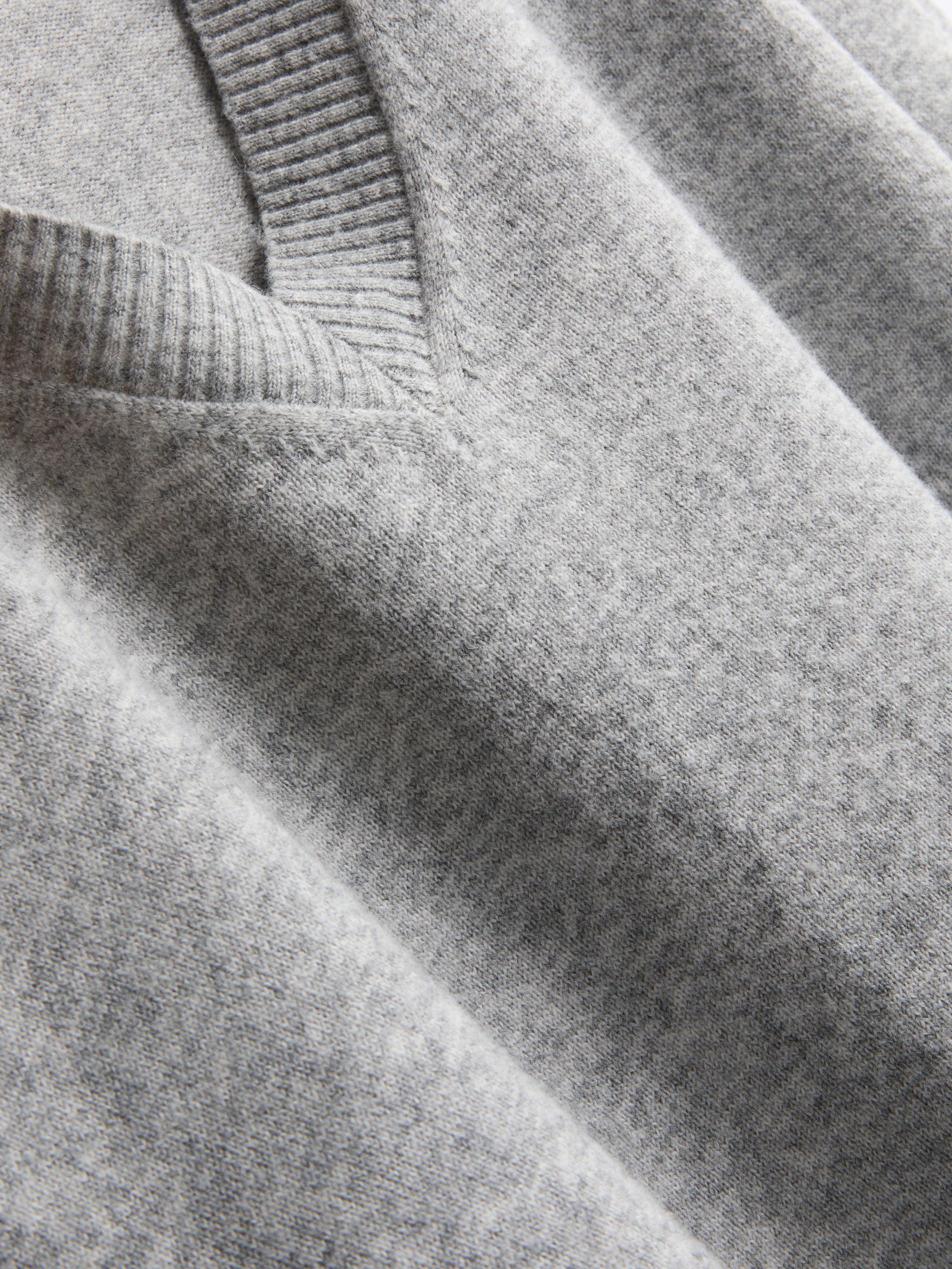 Knitted V-Neck Sweater