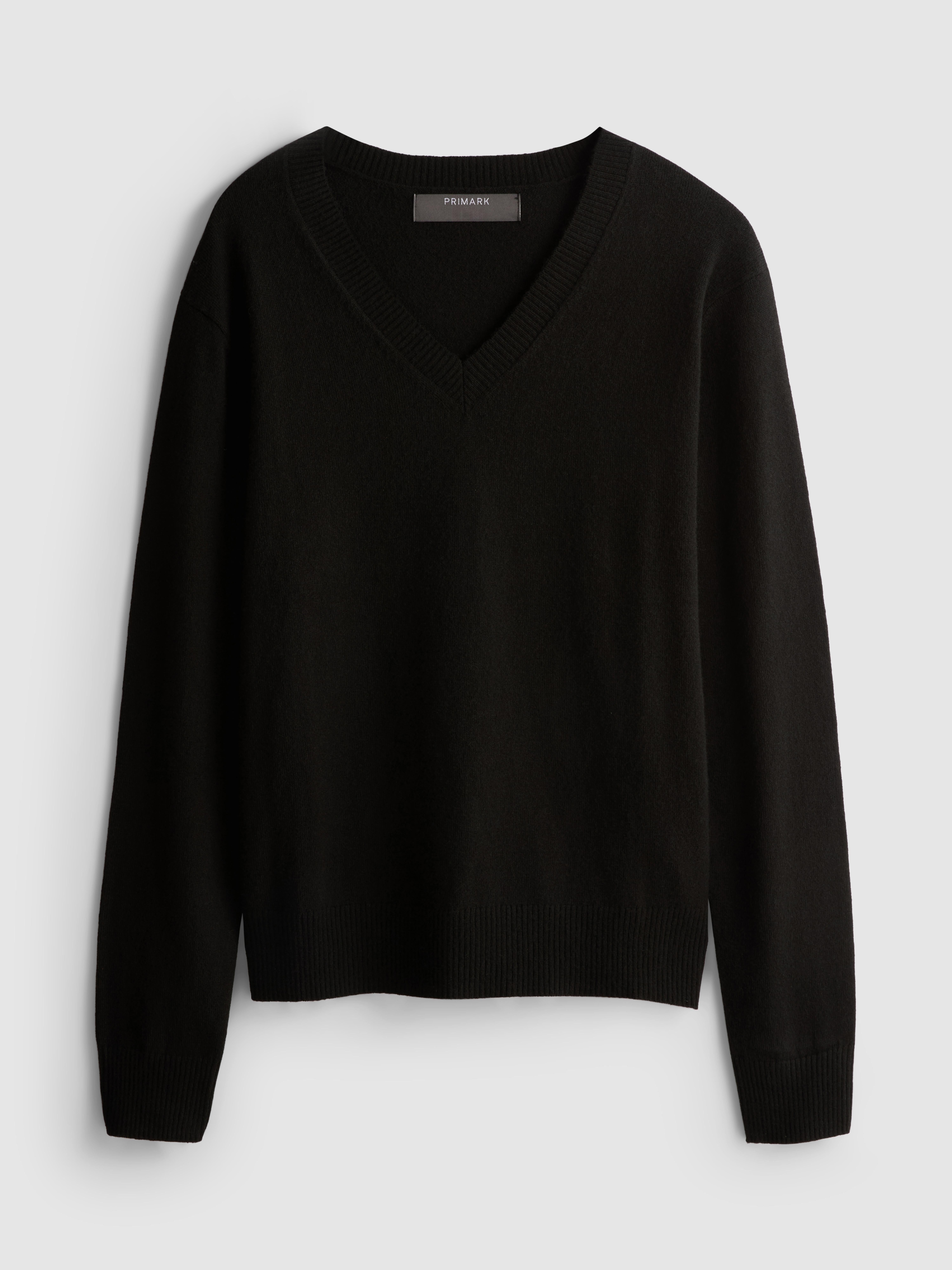 Knitted V-Neck Sweater