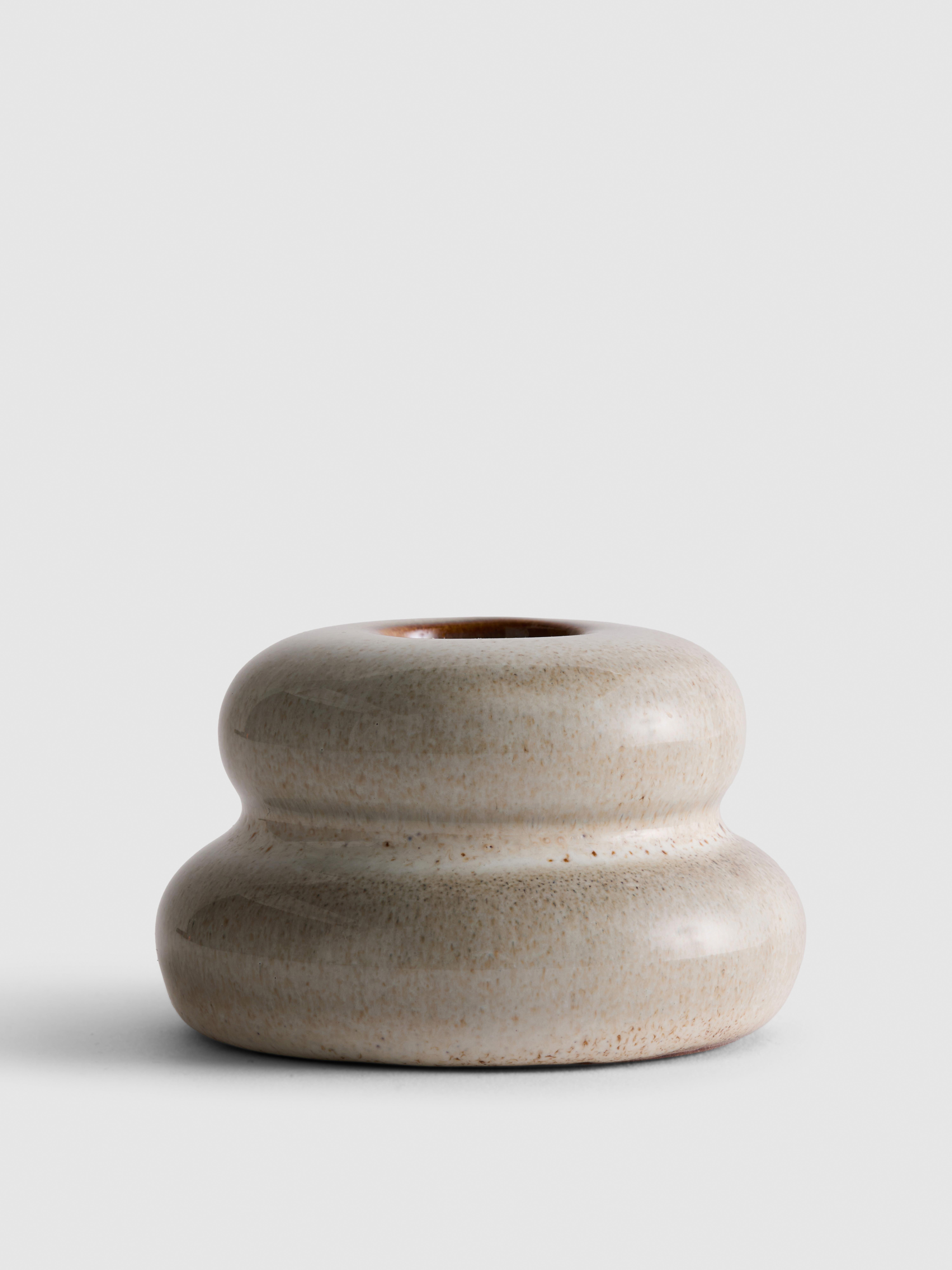 Sculpted Ceramic Candle Holder
