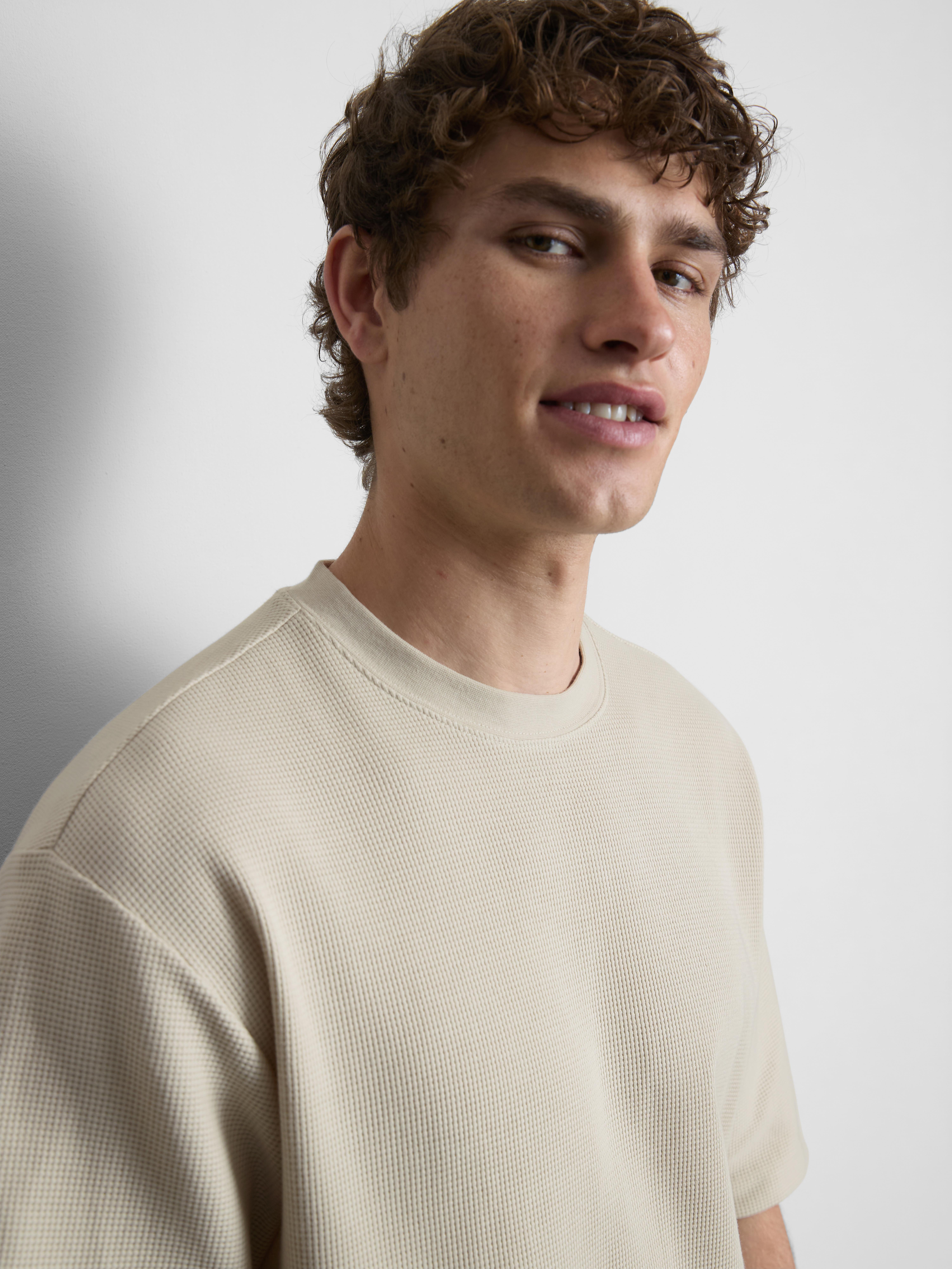 T-shirt larga texturada
