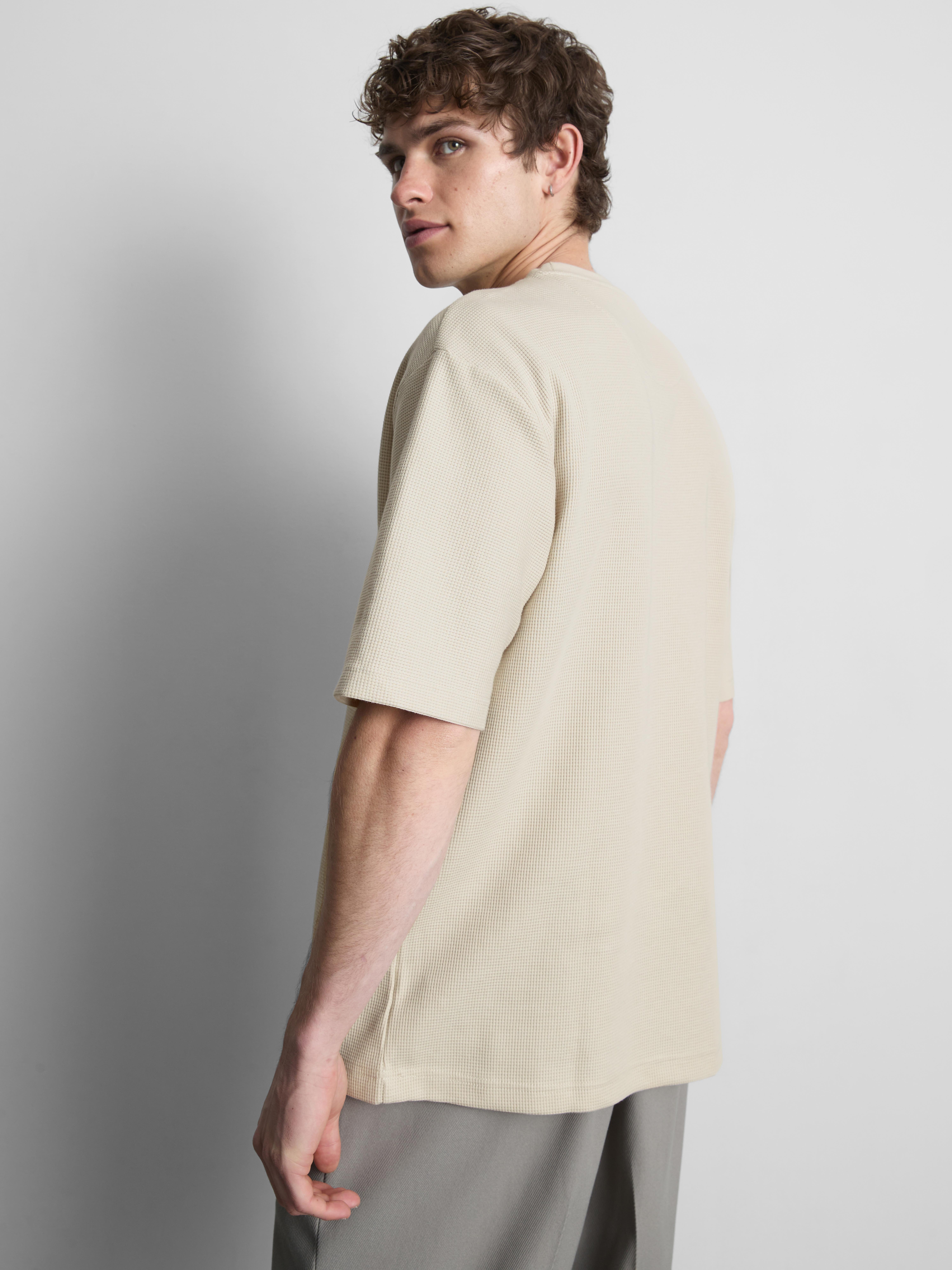 T-shirt larga texturada