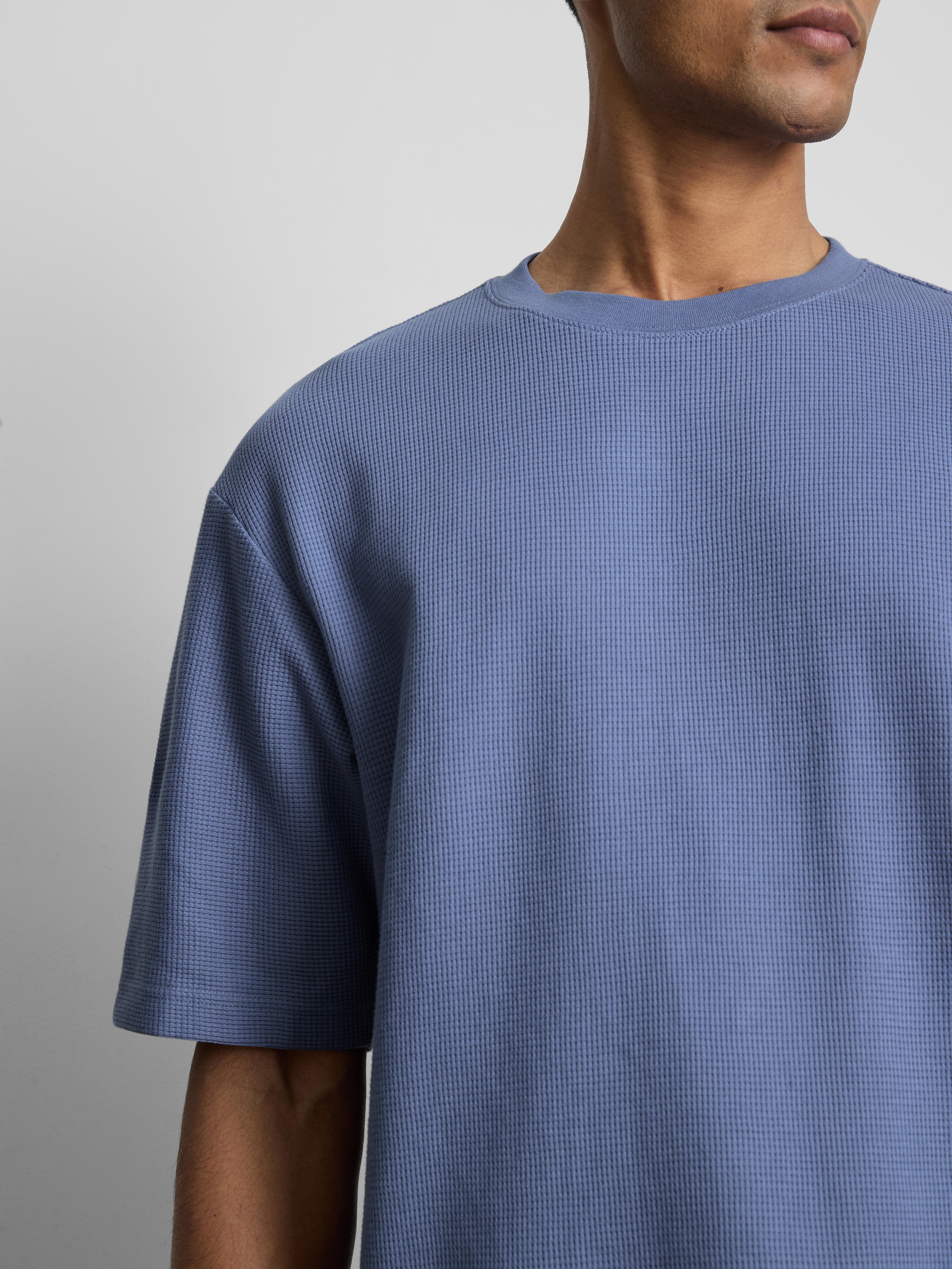 Wijdvallend T-shirt met textuur