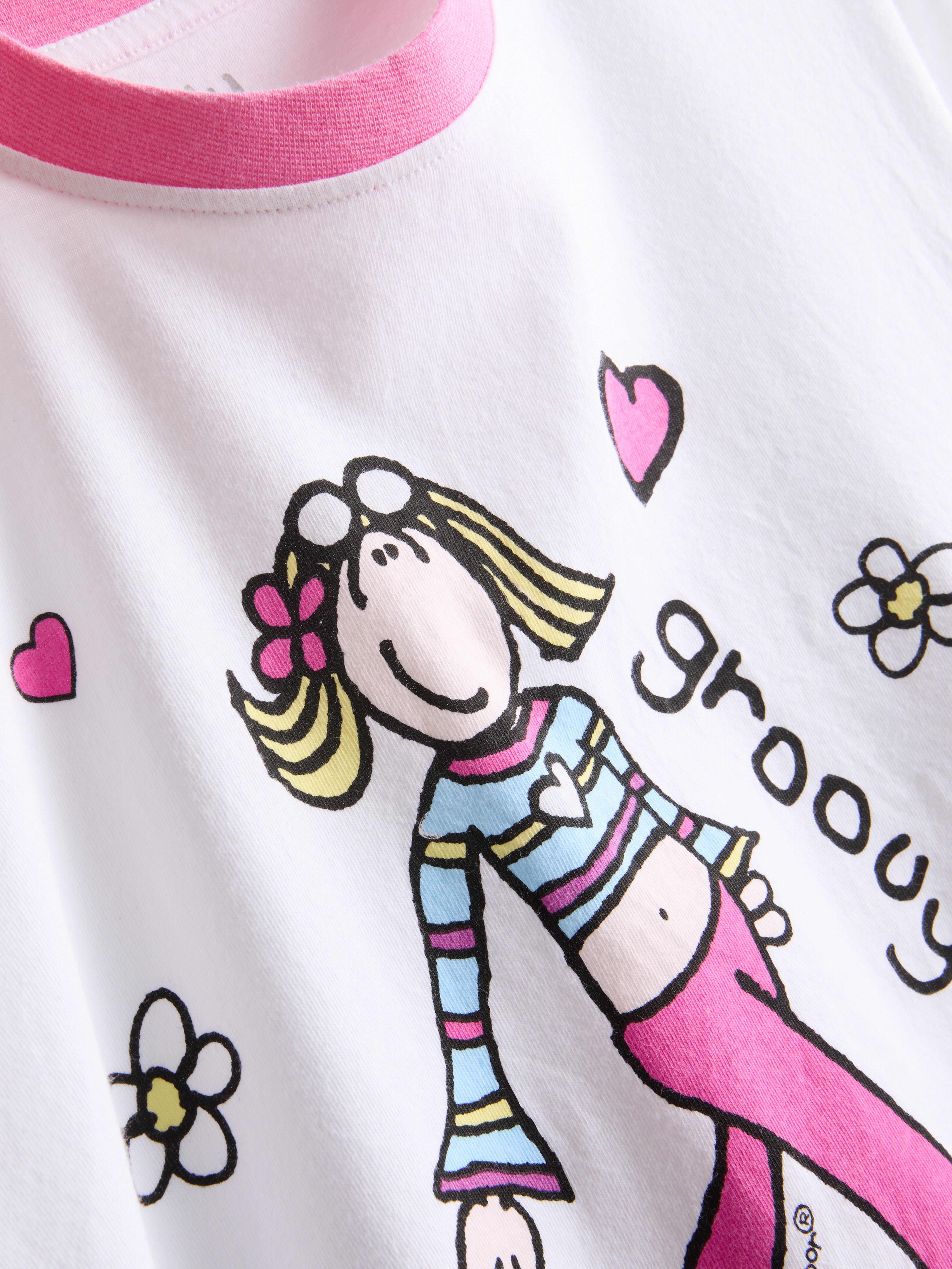 Groovy Chick Graphic Shorty Pajamas