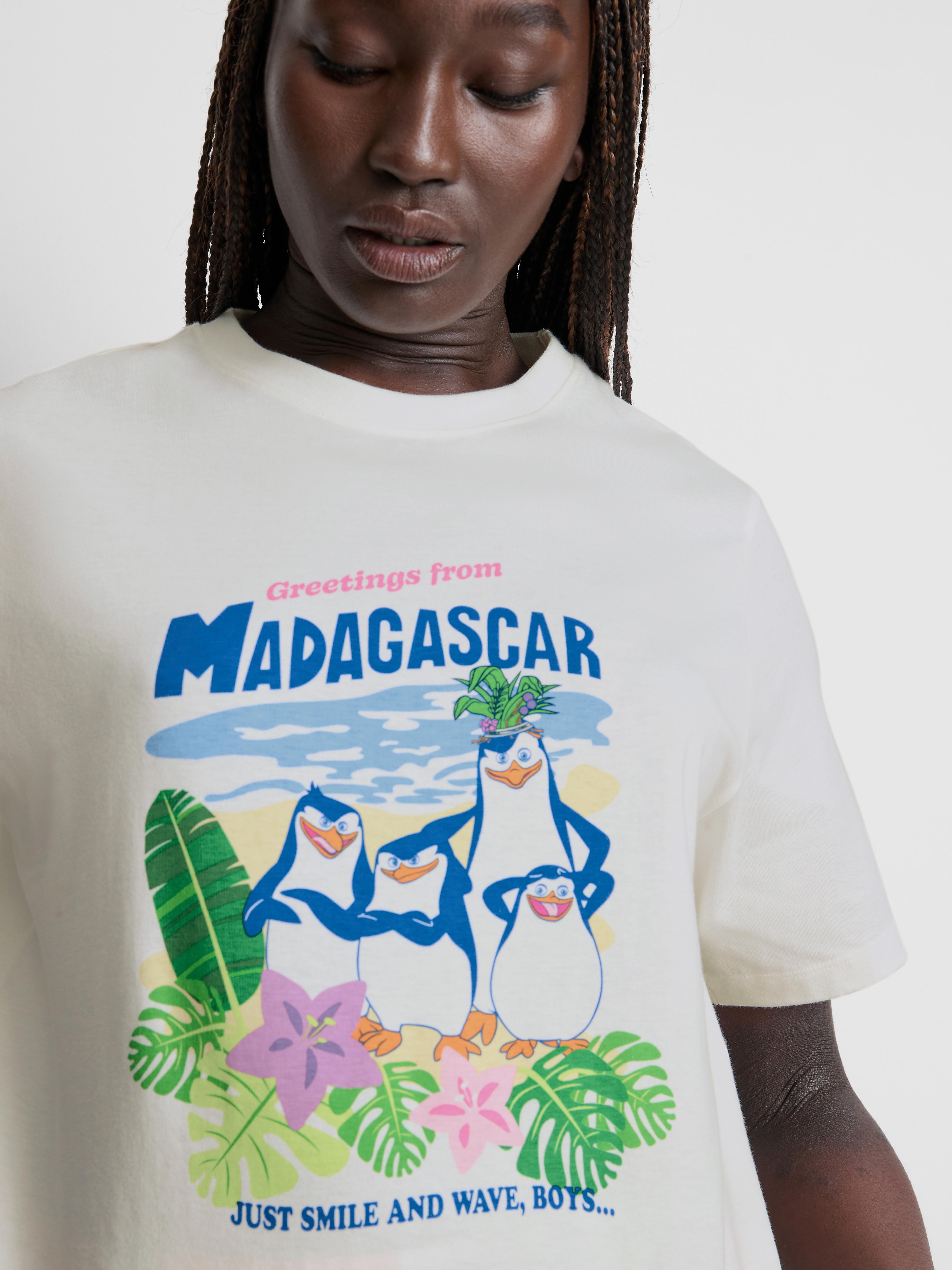 Madagascar Cotton Graphic Shorty Pajamas