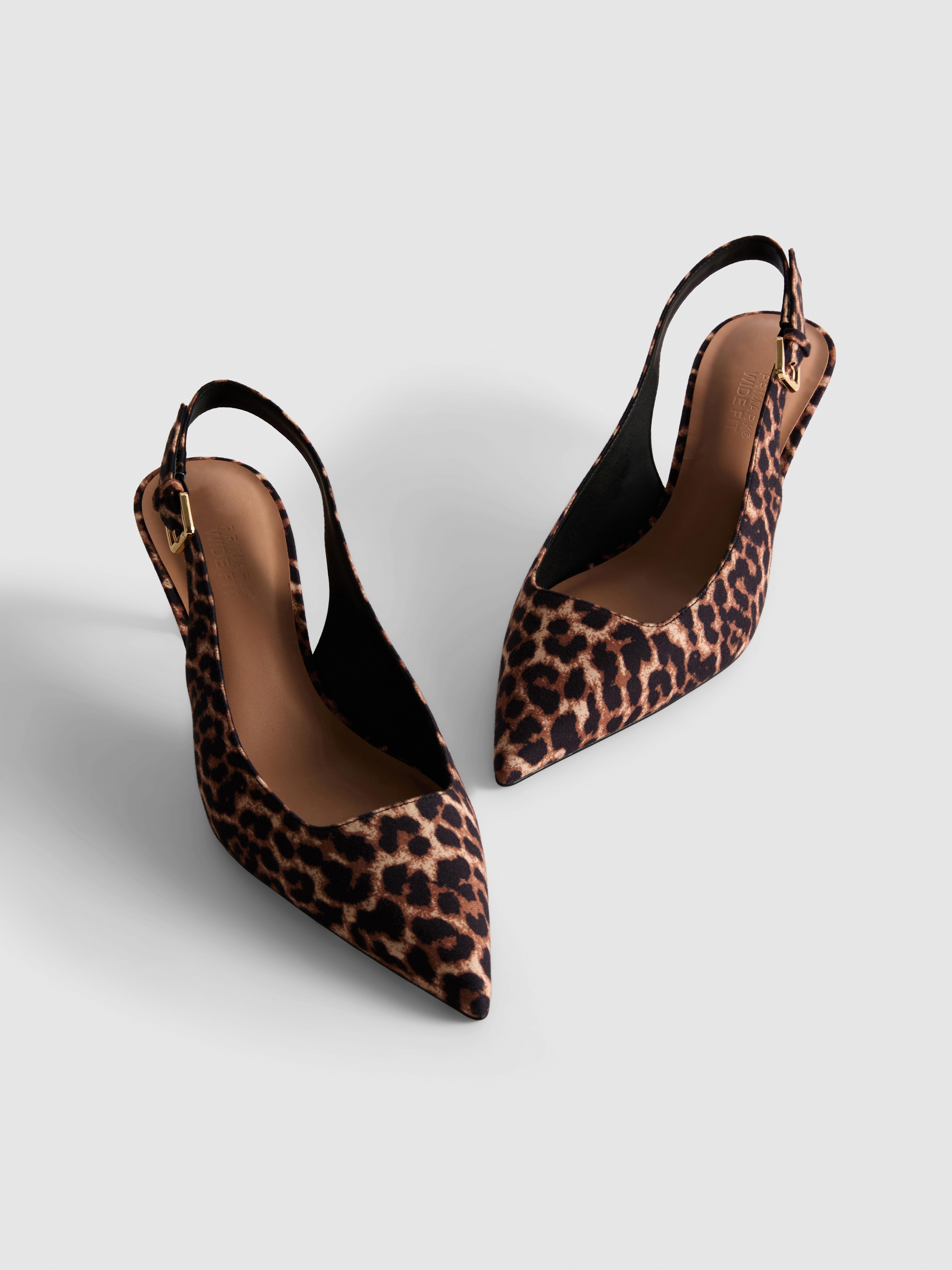 Leopard Buckle Court Heels
