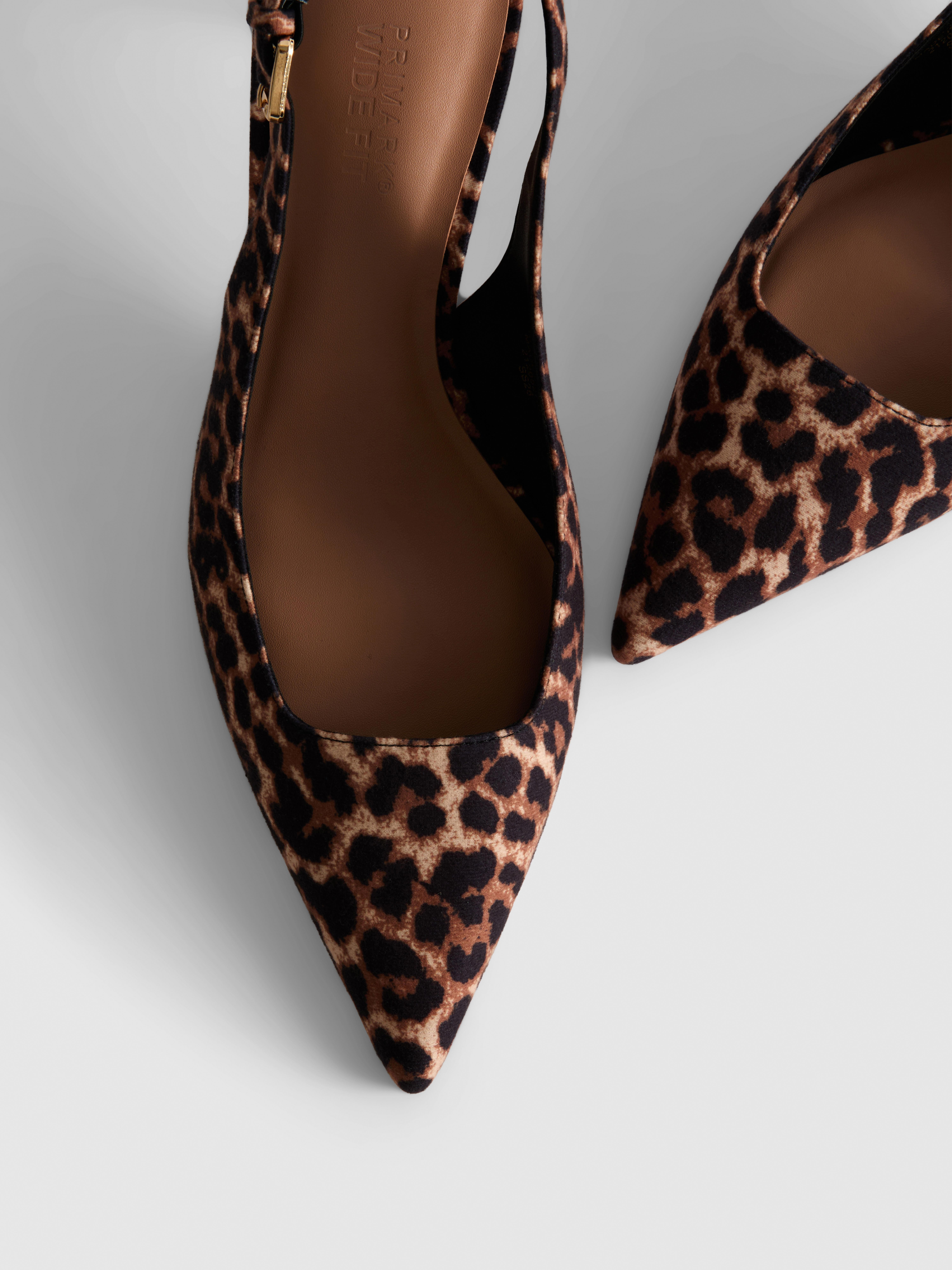 Leopard Buckle Court Heels