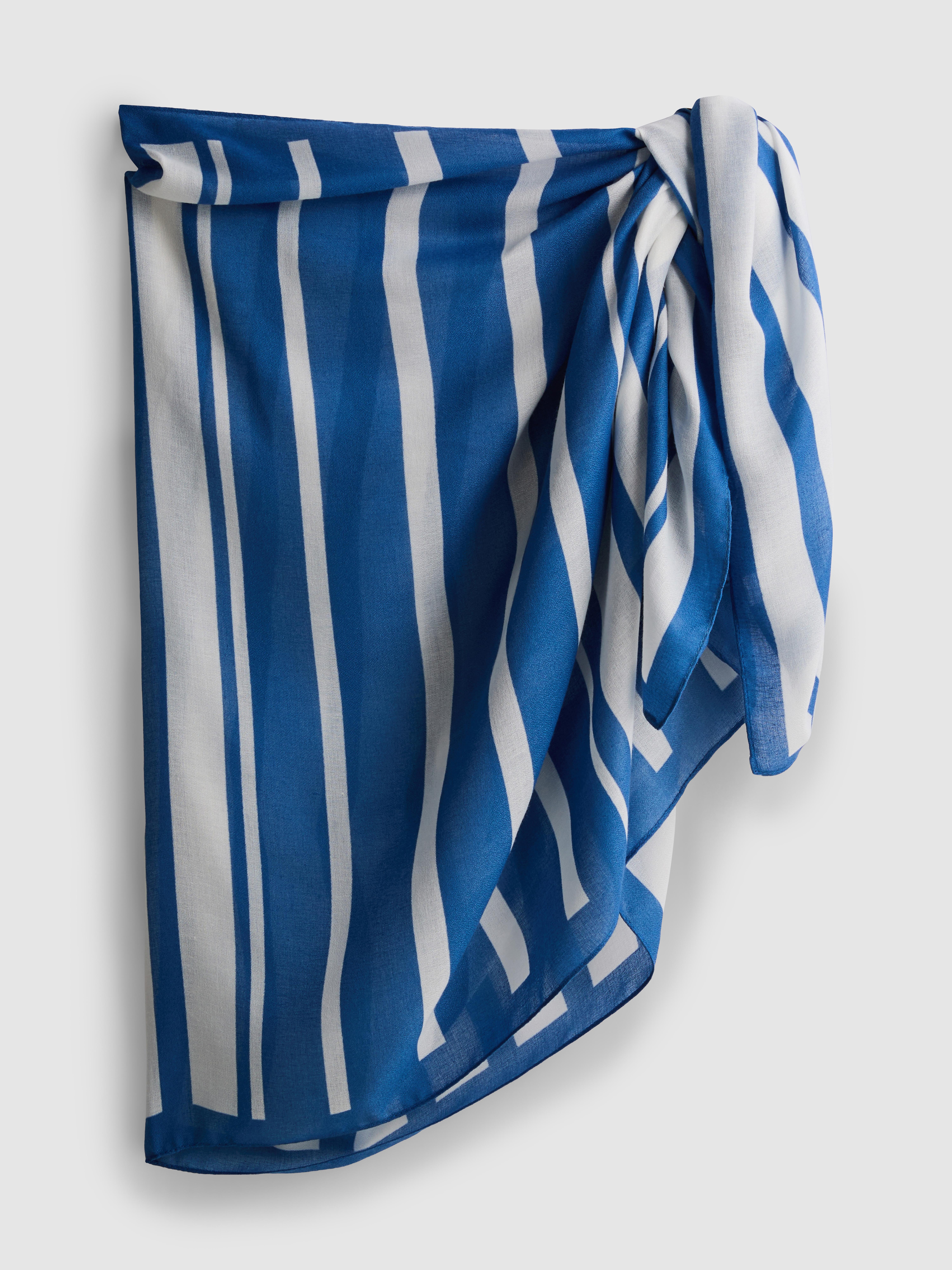 Sarong de plage à rayures