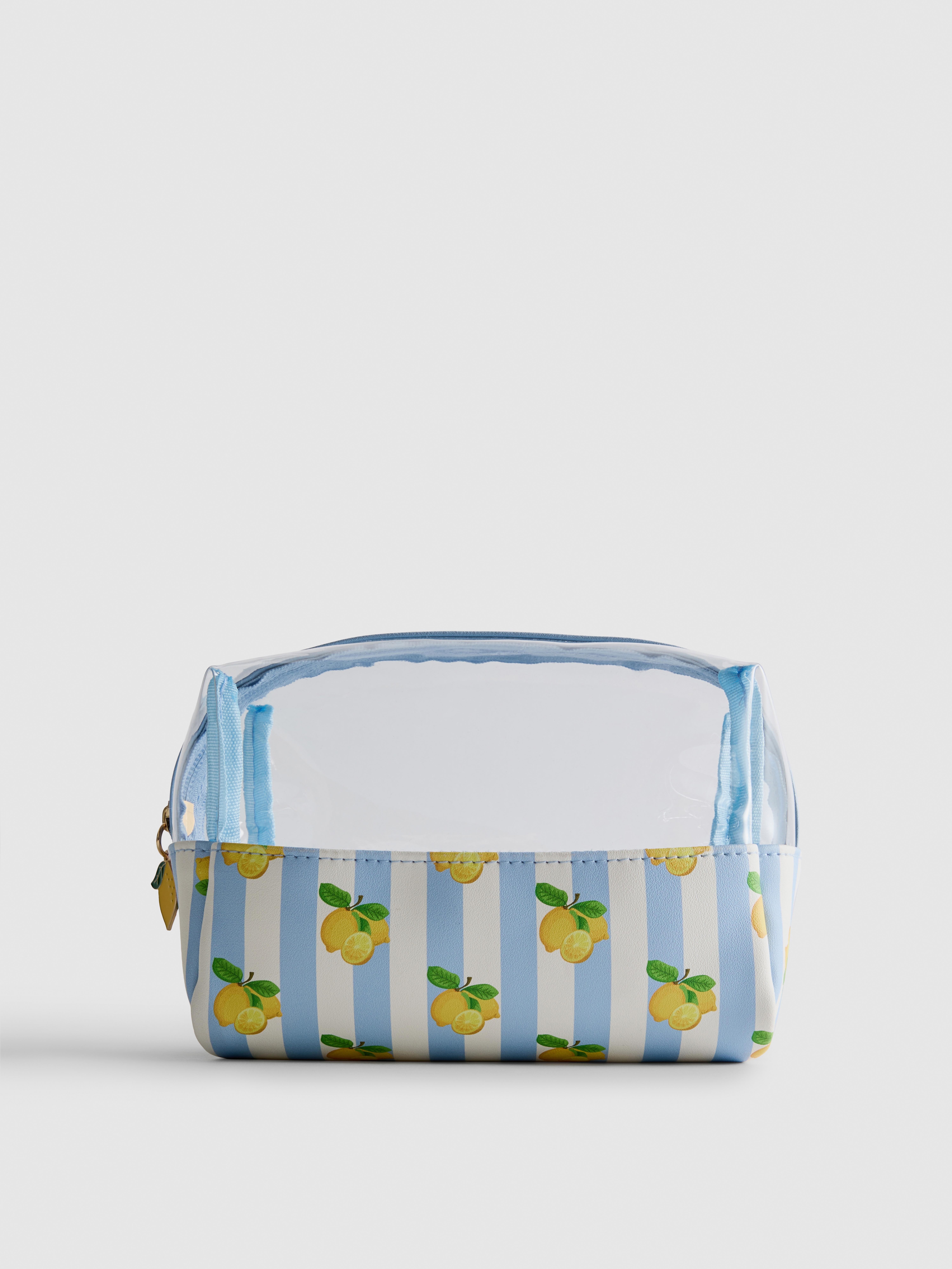 Lemon Print Makeup Bag