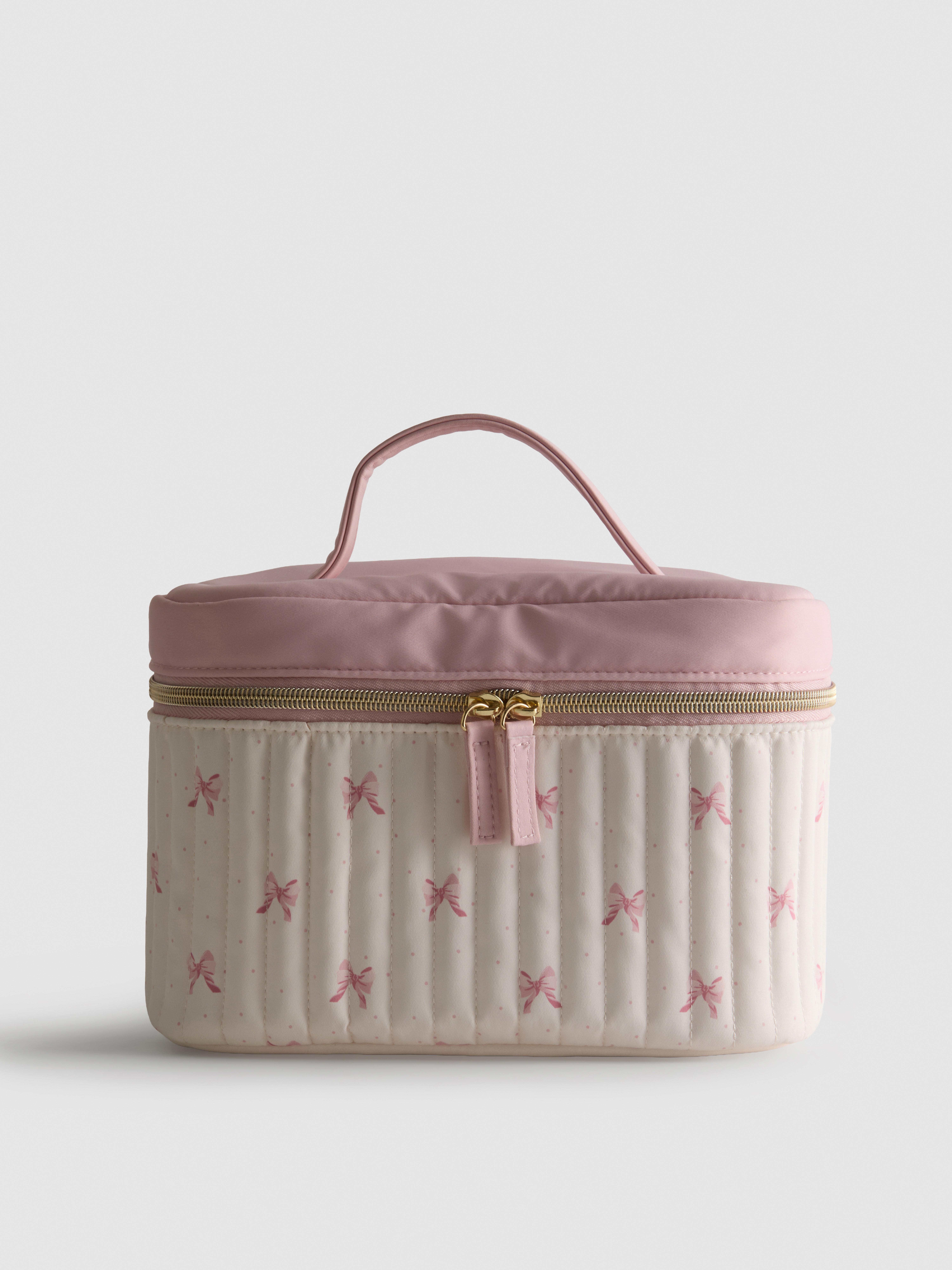 Quilted Bow Vanity Case