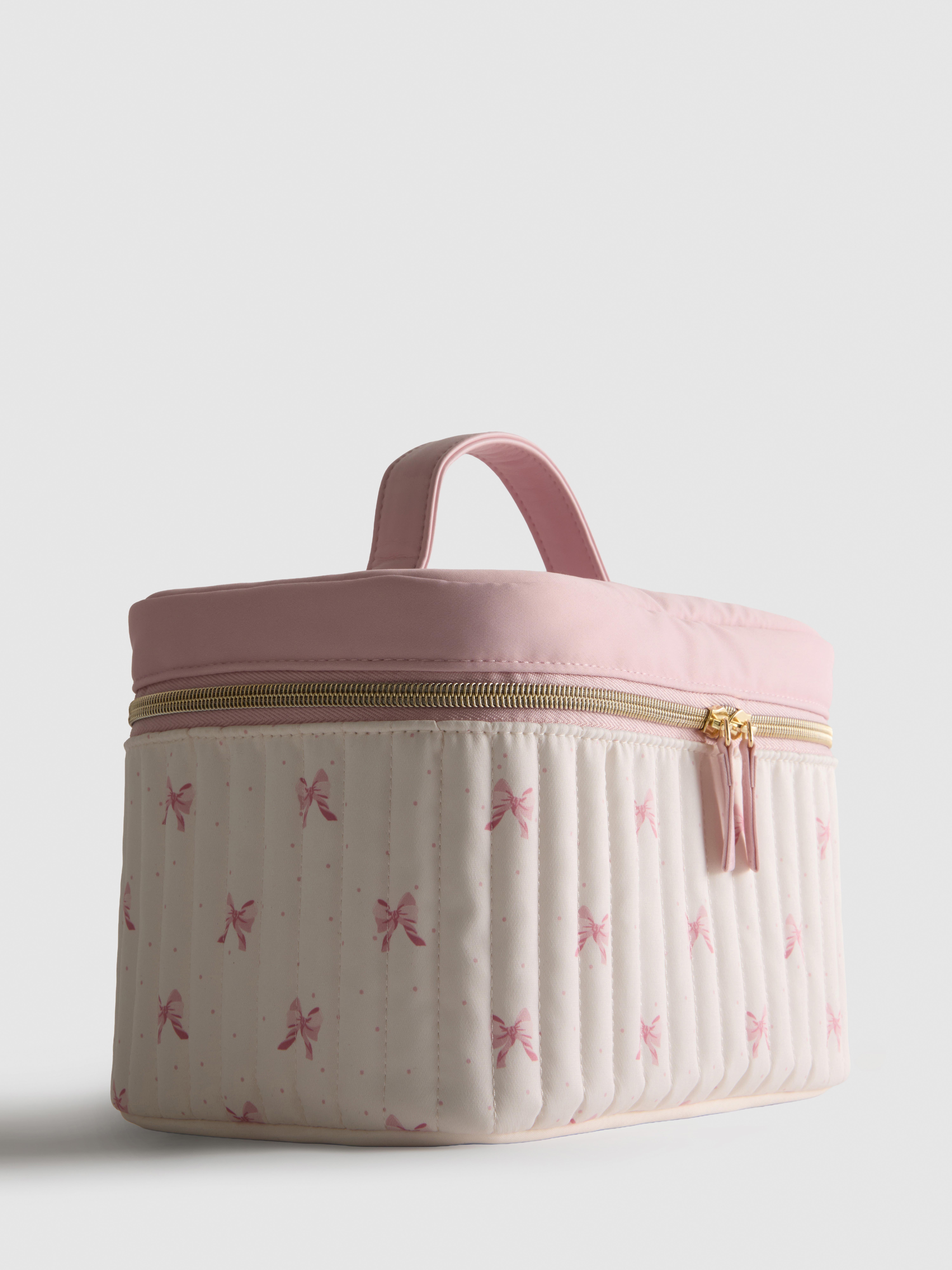 Quilted Bow Vanity Case