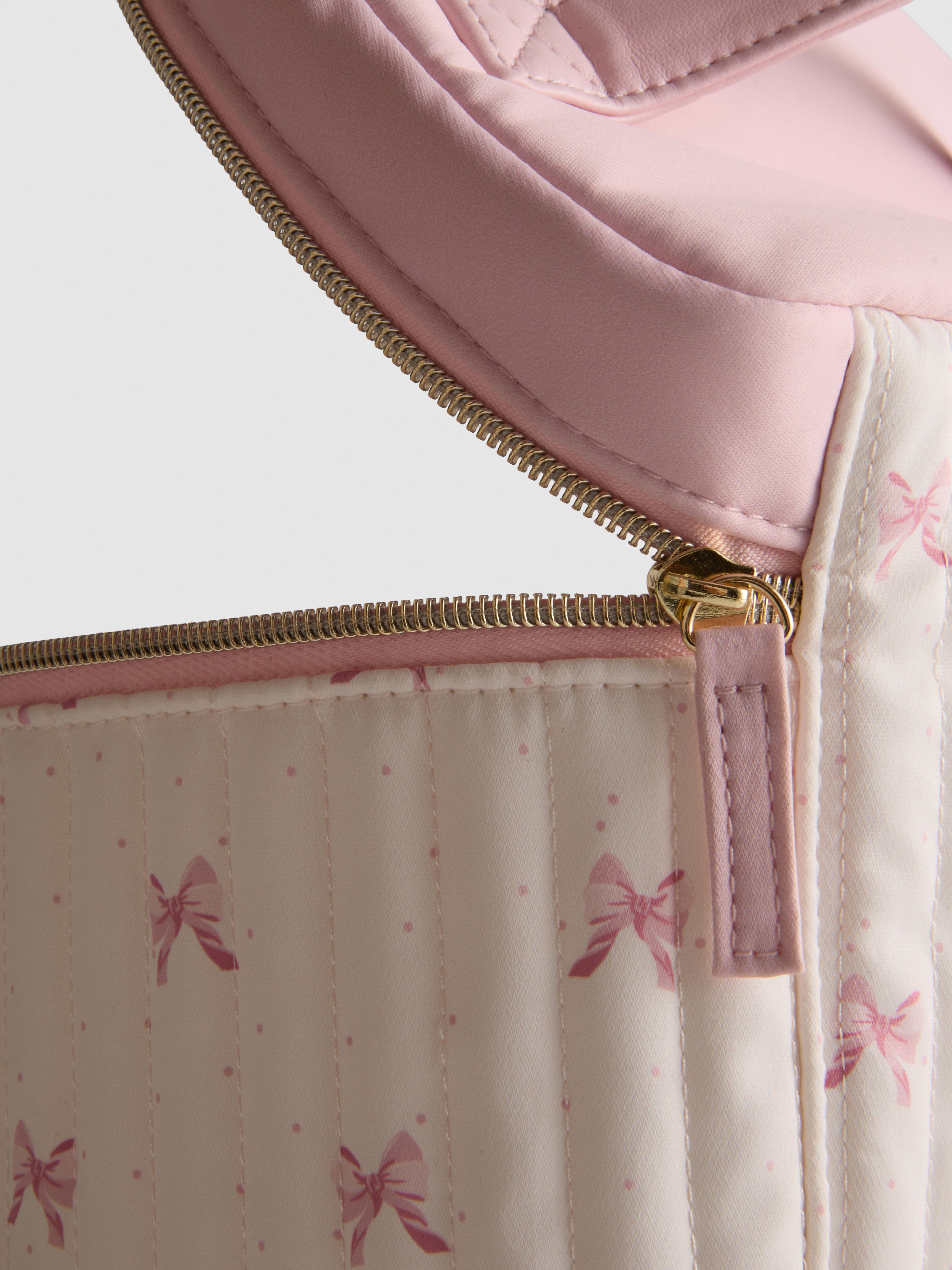 Quilted Bow Vanity Case