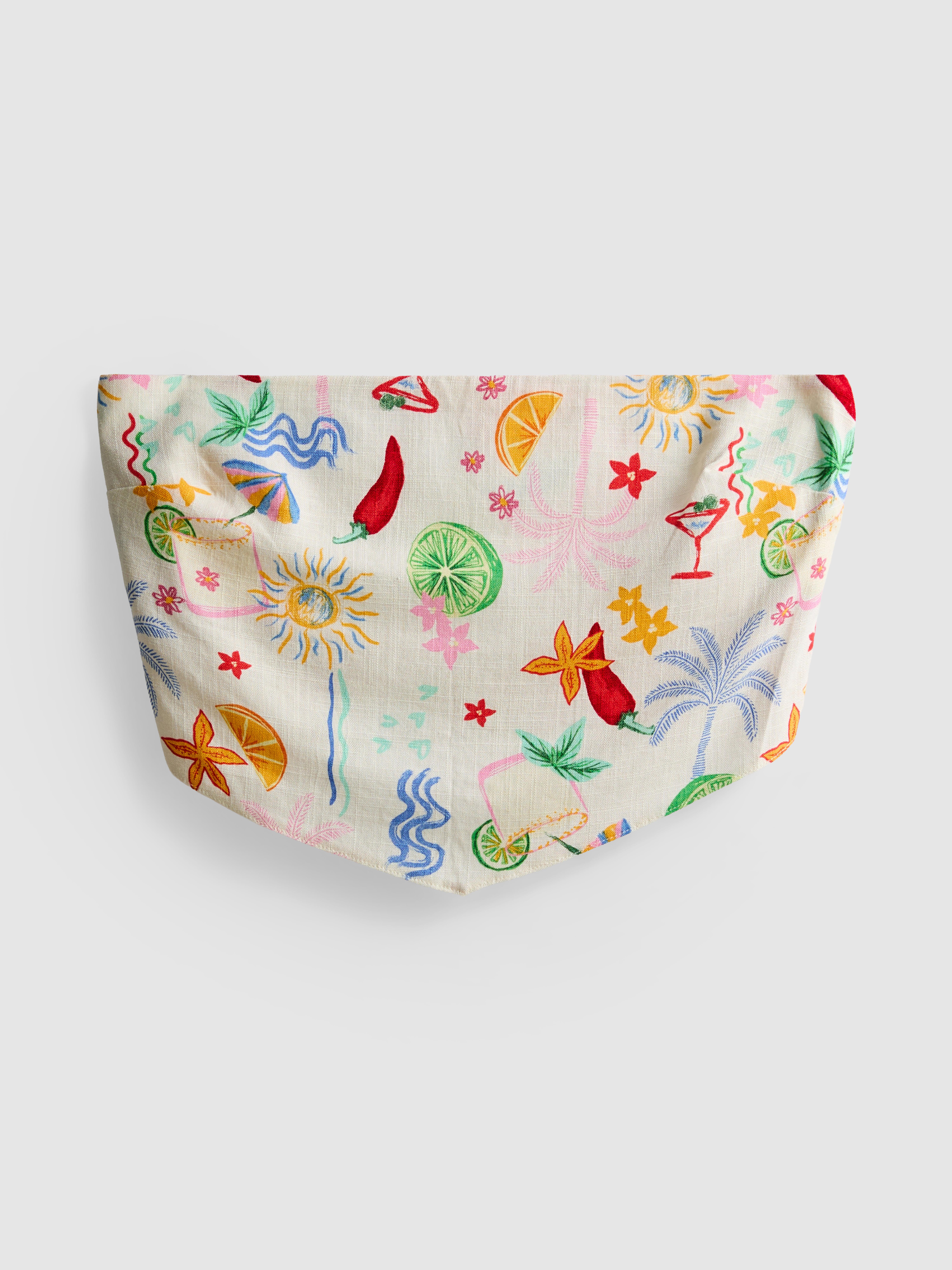The Primark Scene | Top bandeau curvado estampado