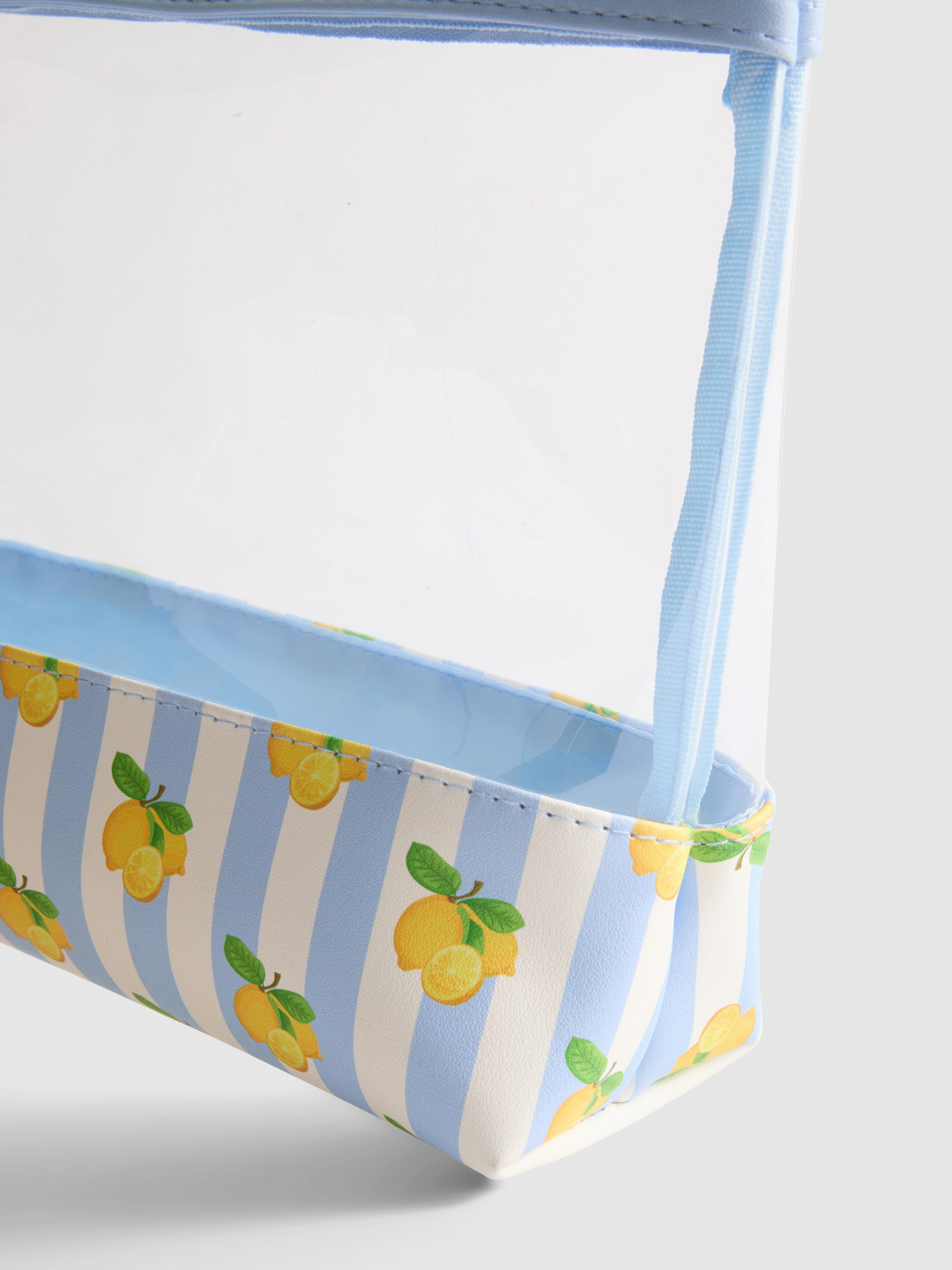 Lemon Print Wash Bag