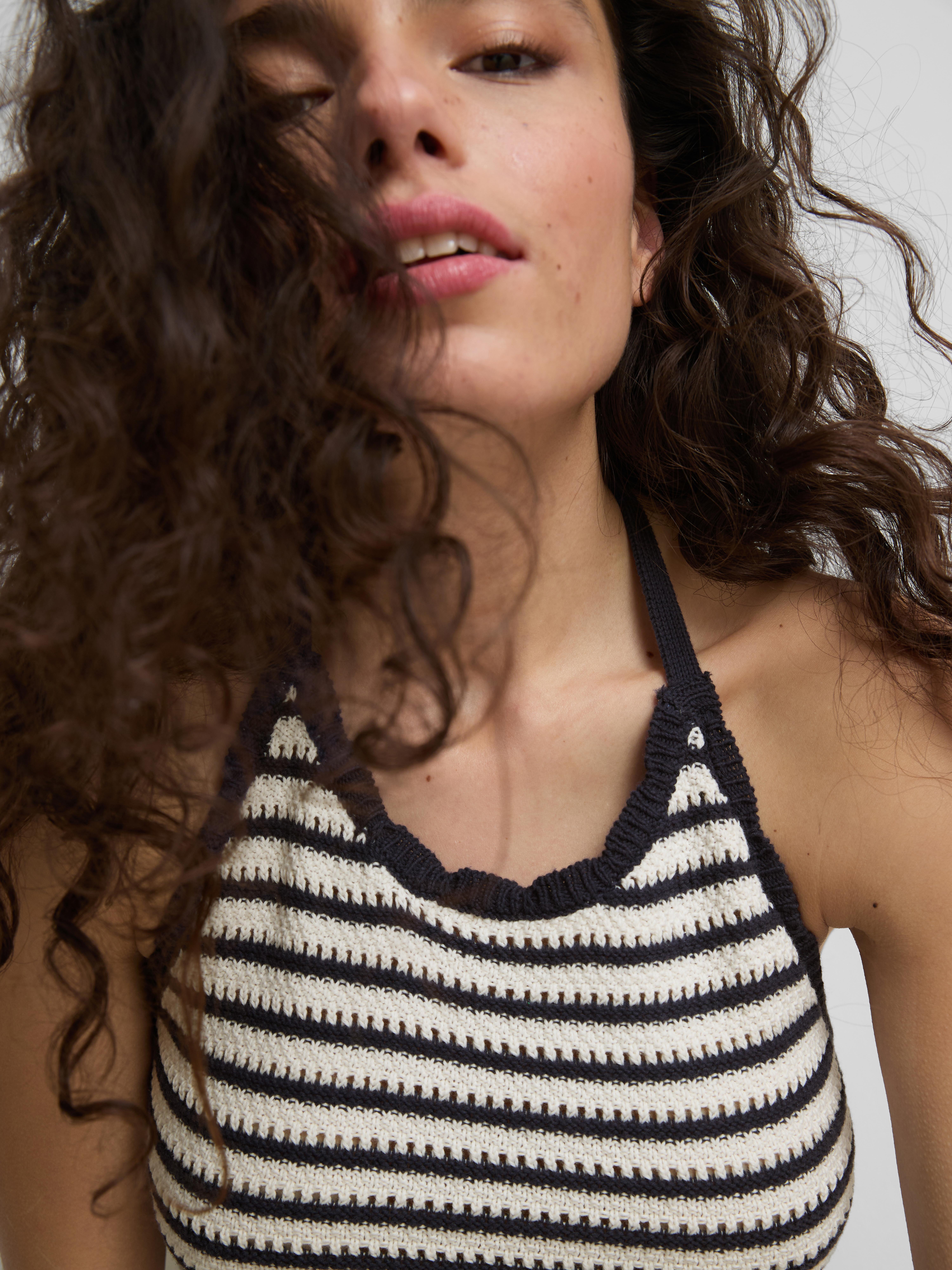 Women's Multi Knitted Stripe Halter Dress | Primark