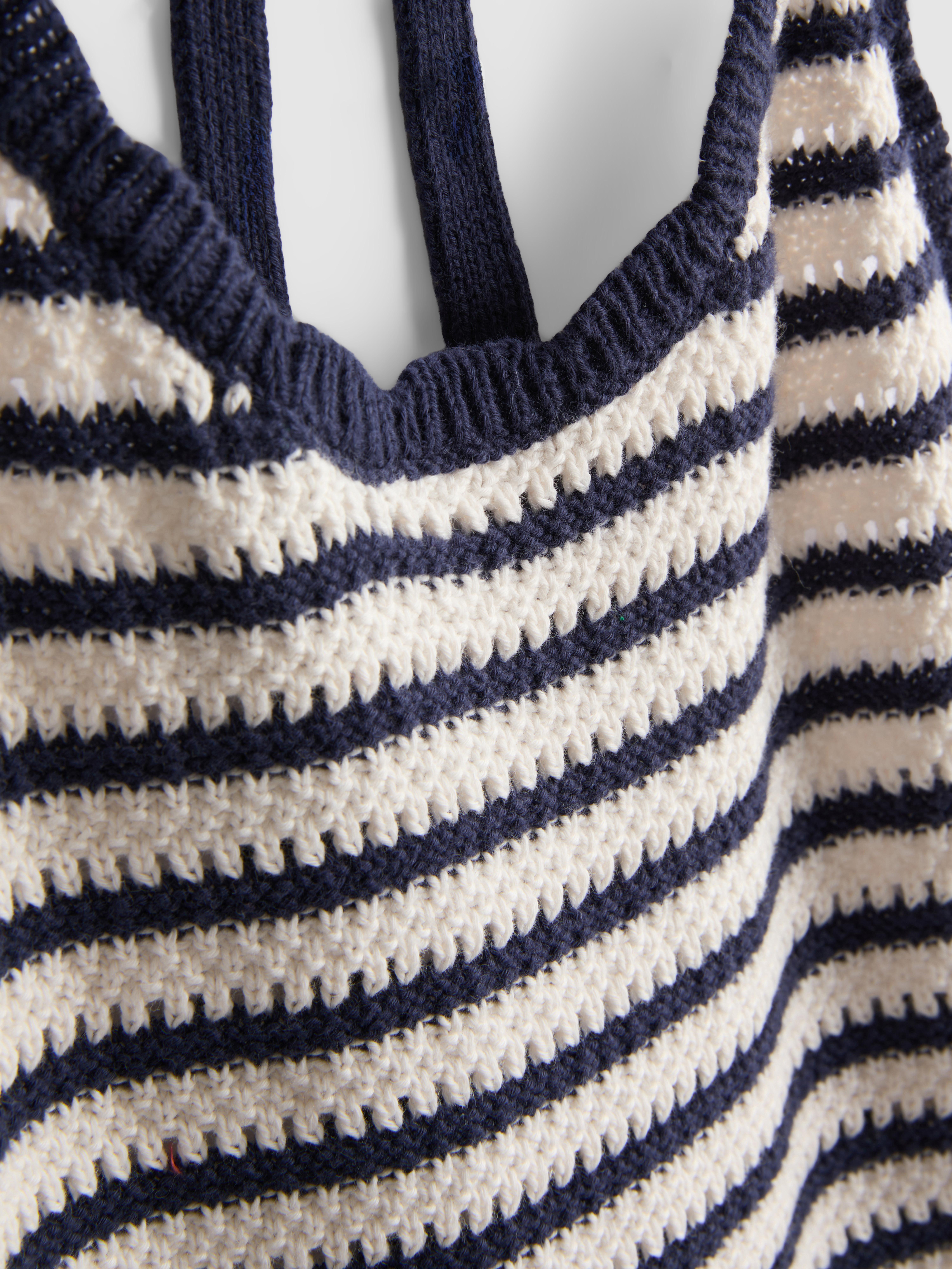 Knitted Stripe Halter Dress