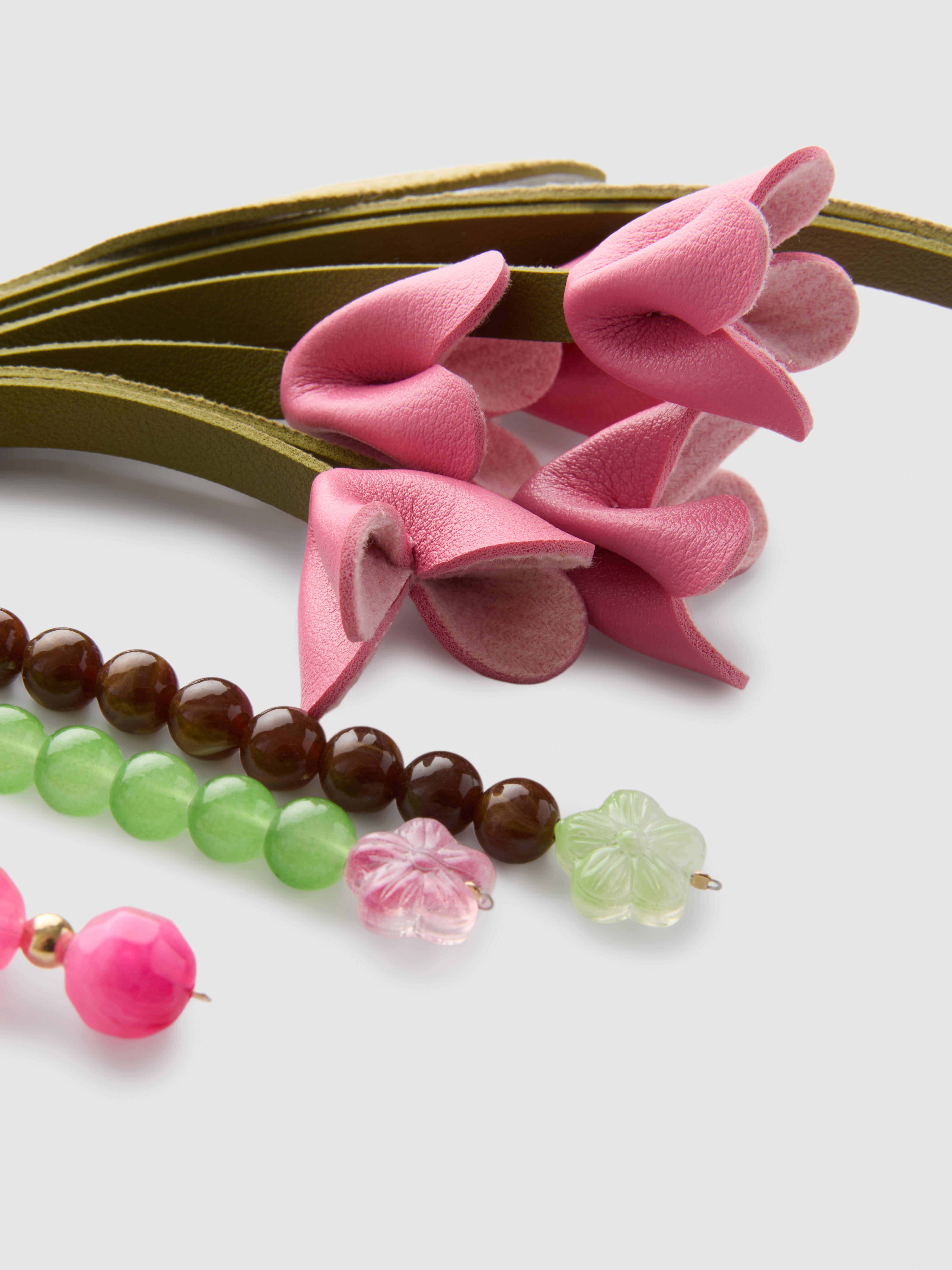 Sleutelhanger tasbedel met tulpen