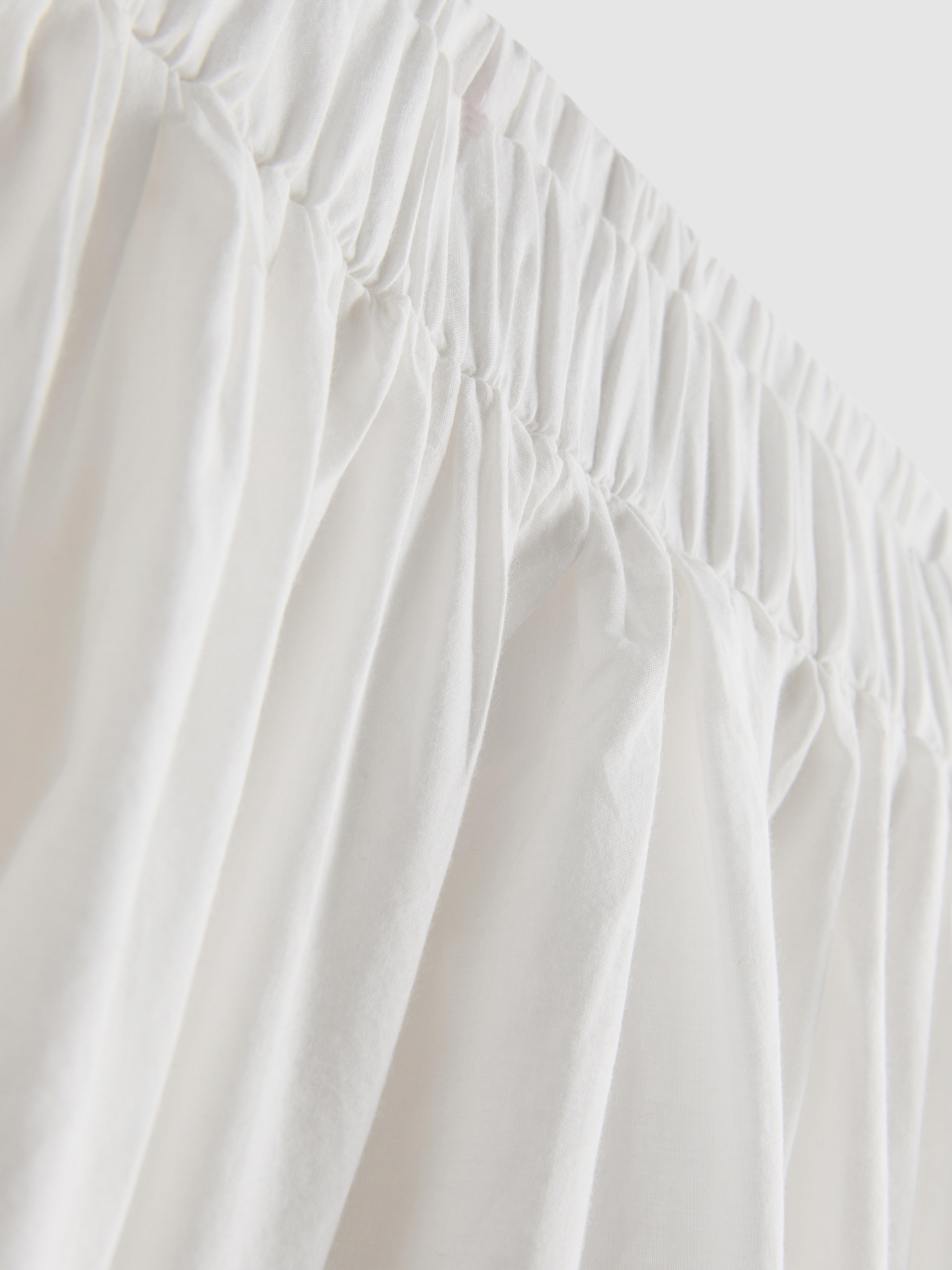 Cotton Broderie Midi Skirt