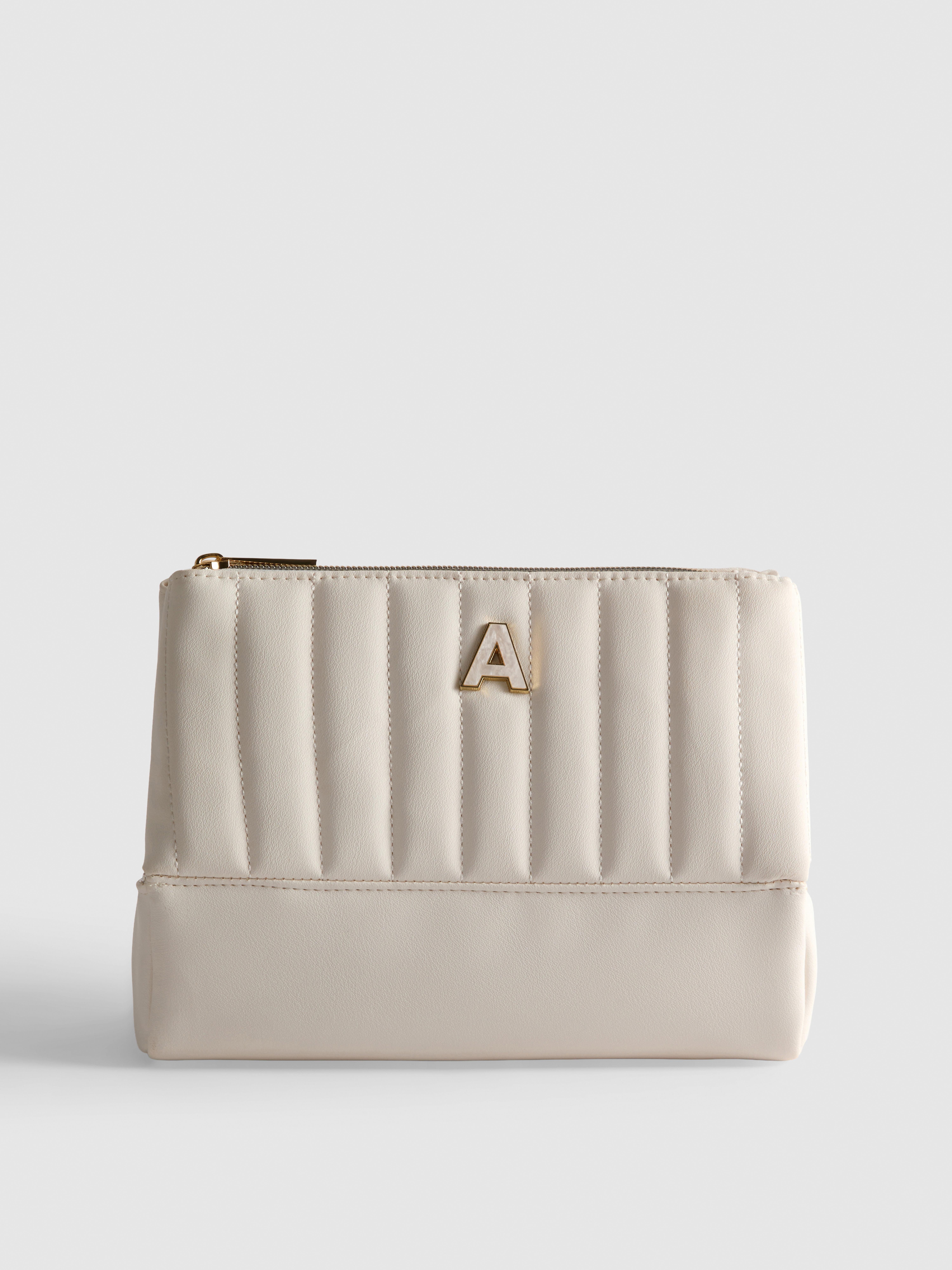 Initial Quilted Wash Bag