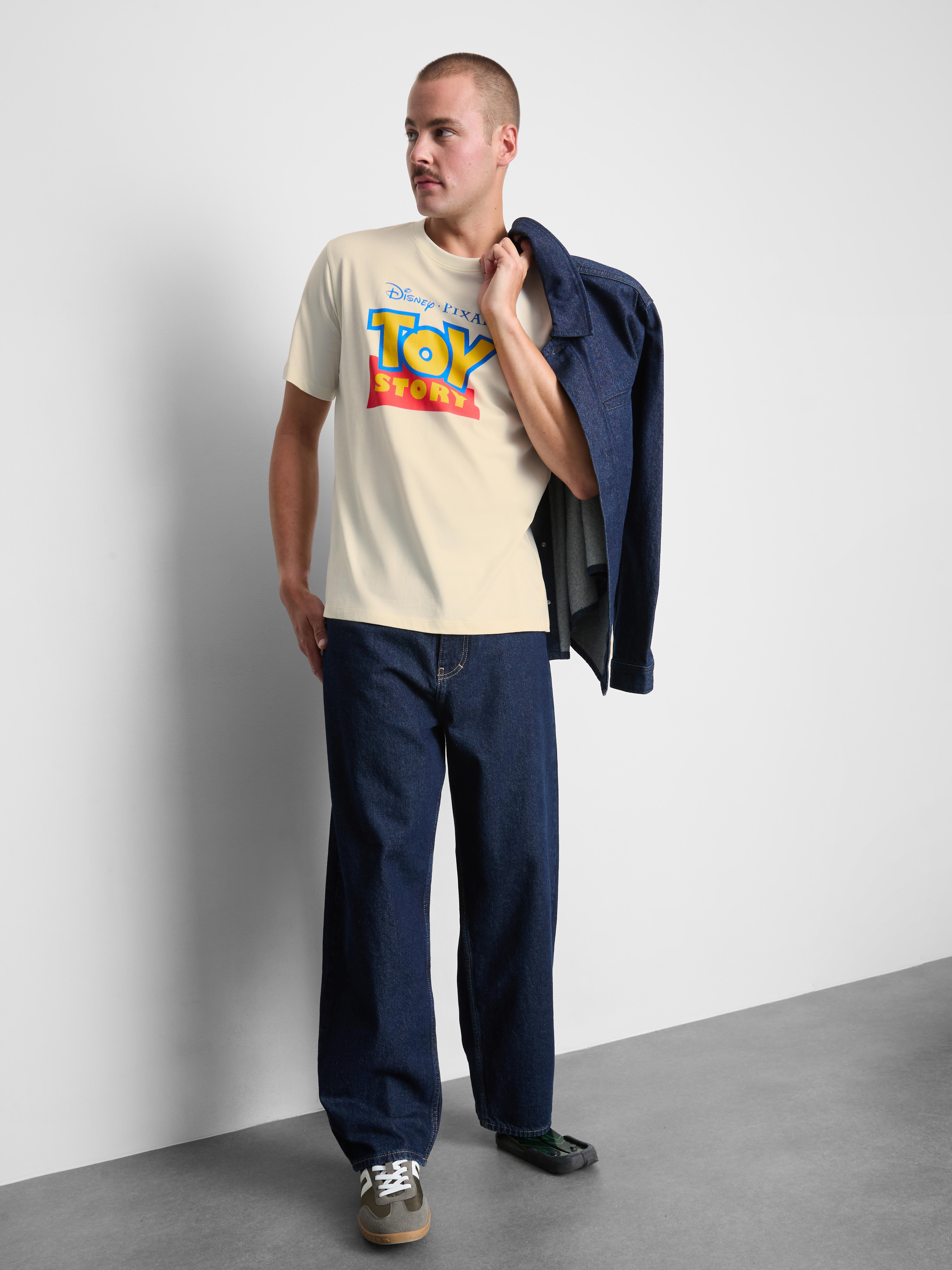 T-shirt puro algodão gráfico Disney Pixar Toy Story