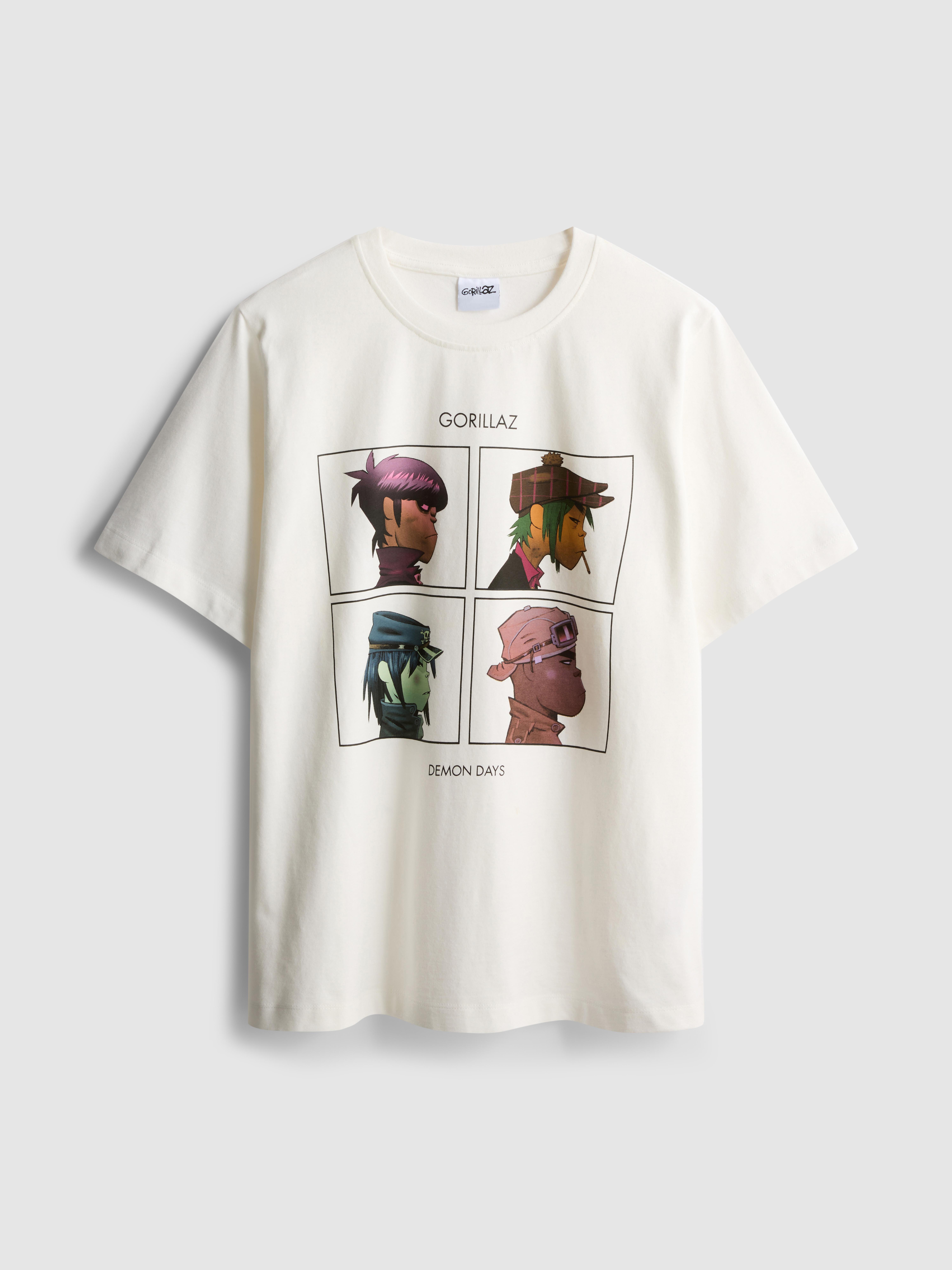 Relaxed Gorillaz Graphic Music Tee