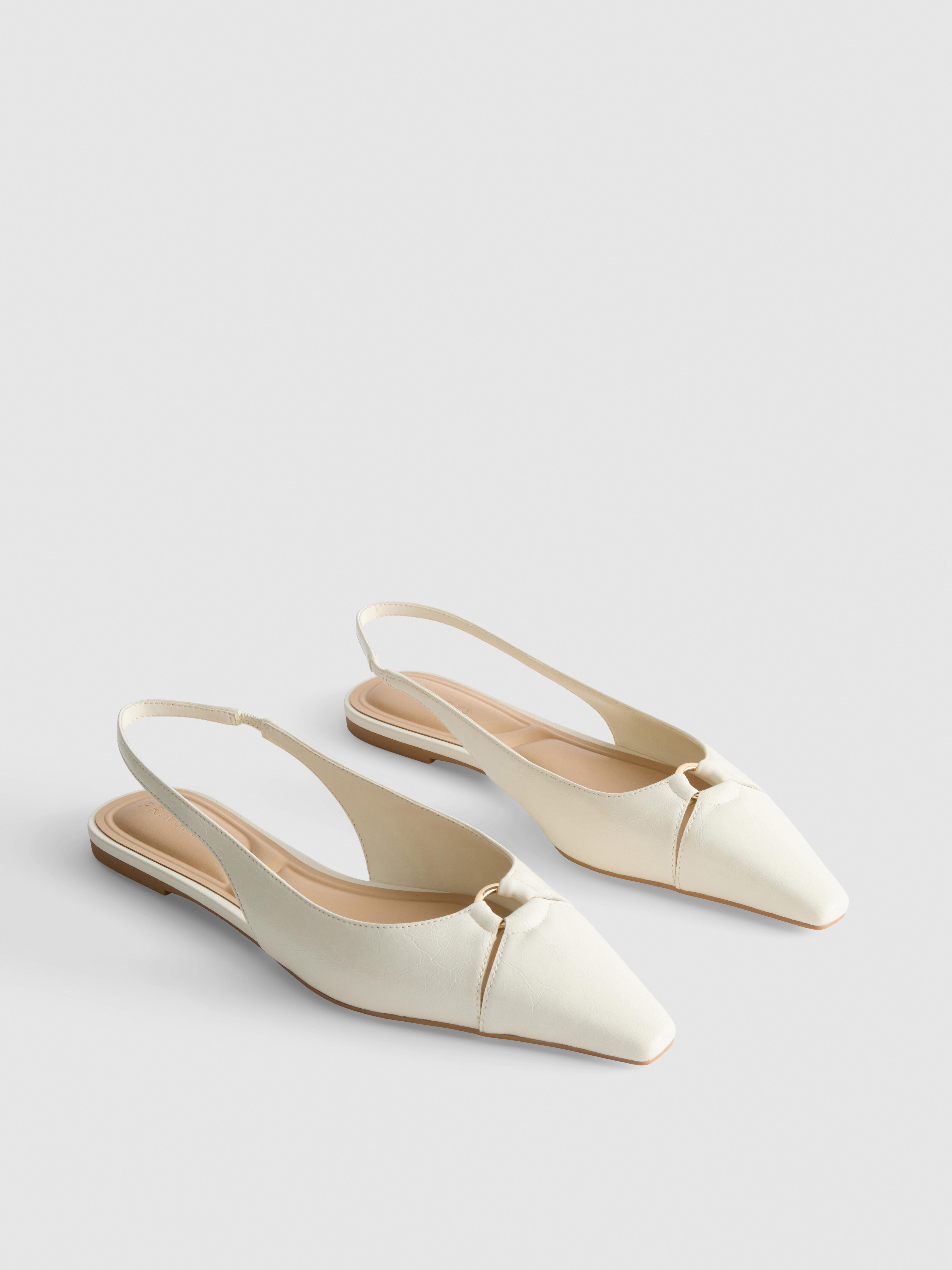Pointed Slingback Flats