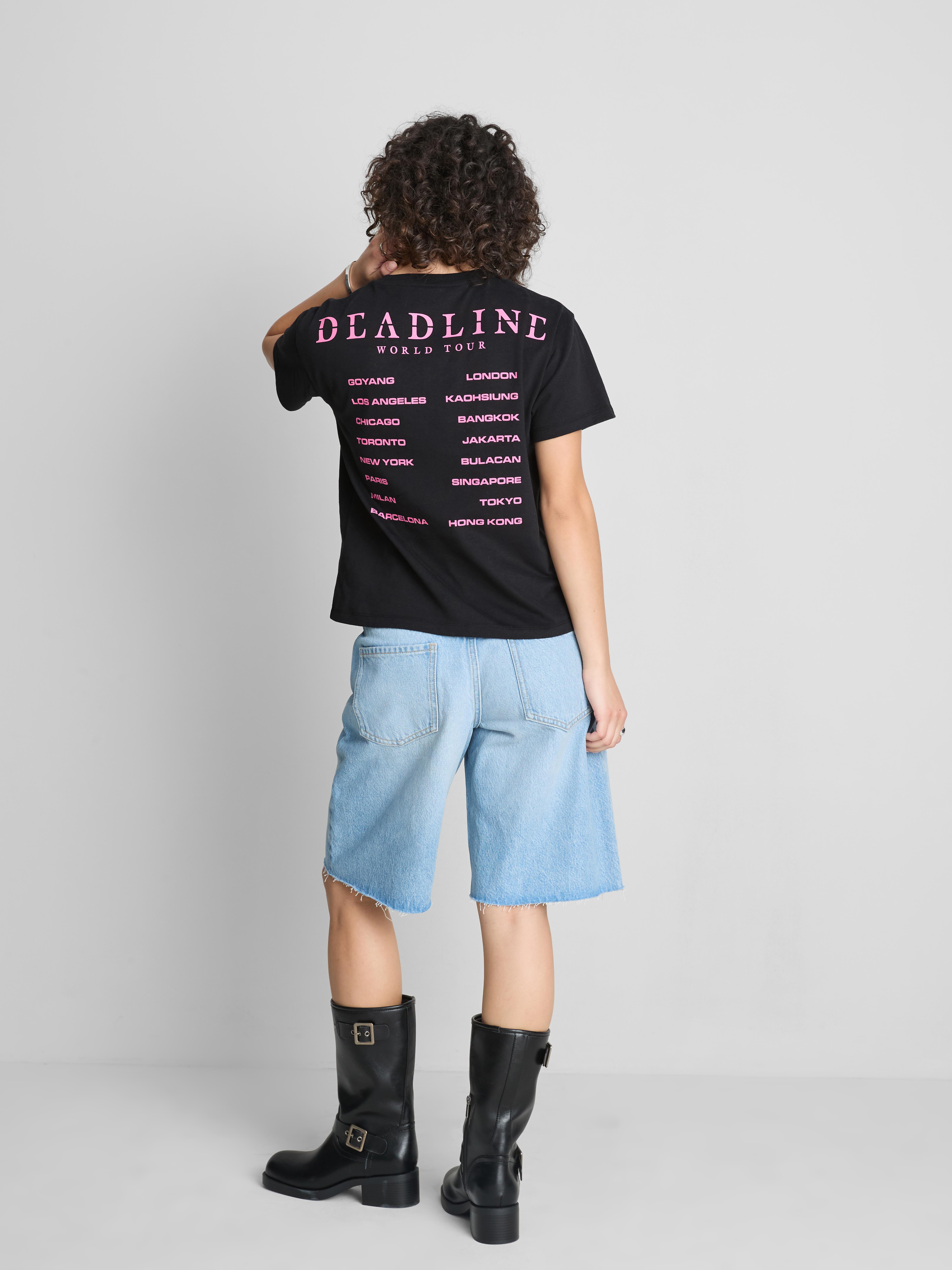 Black Pink Graphic Tour Tee