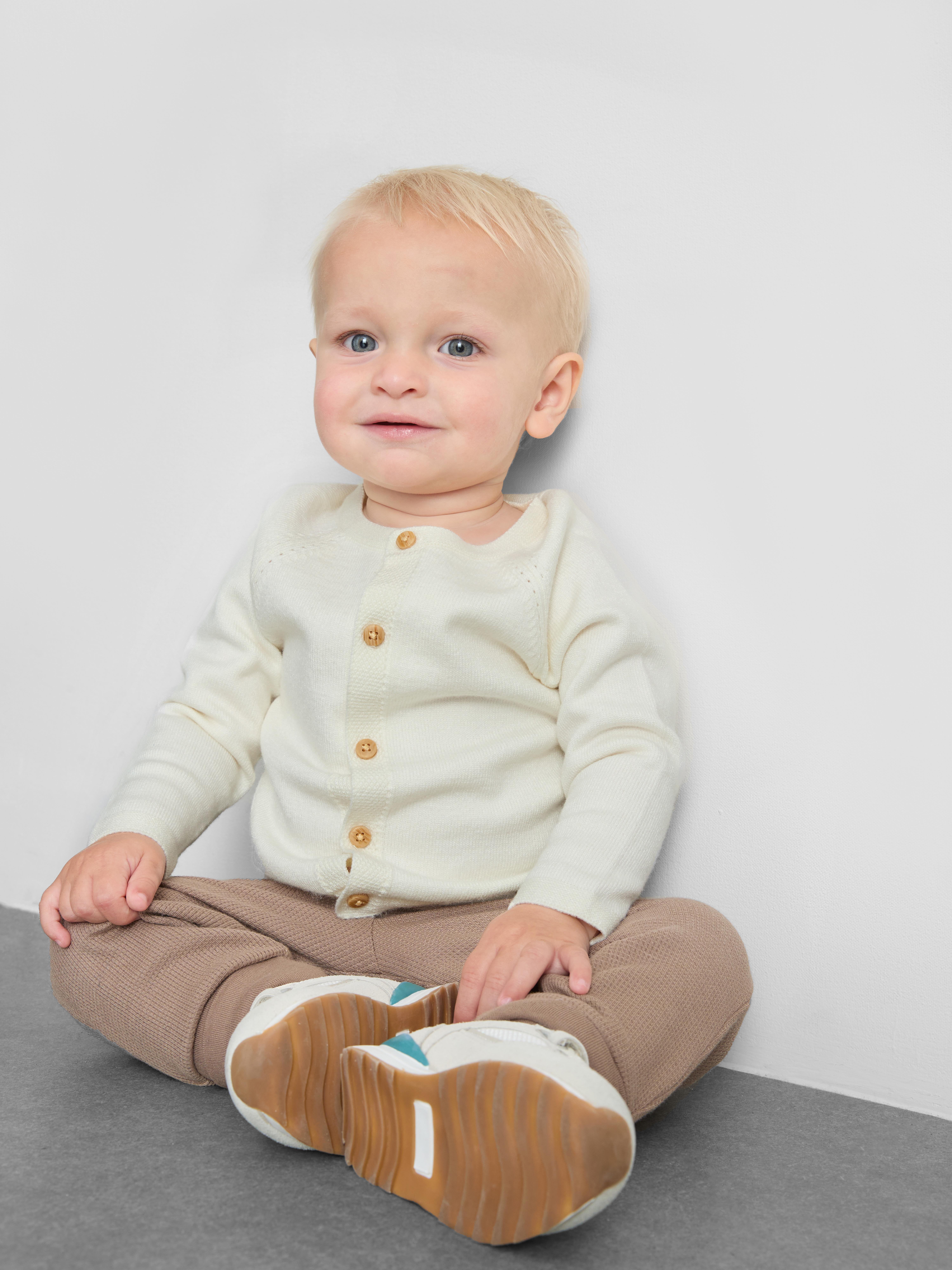 0-18mths | Newborn Pointelle Knit Cardigan
