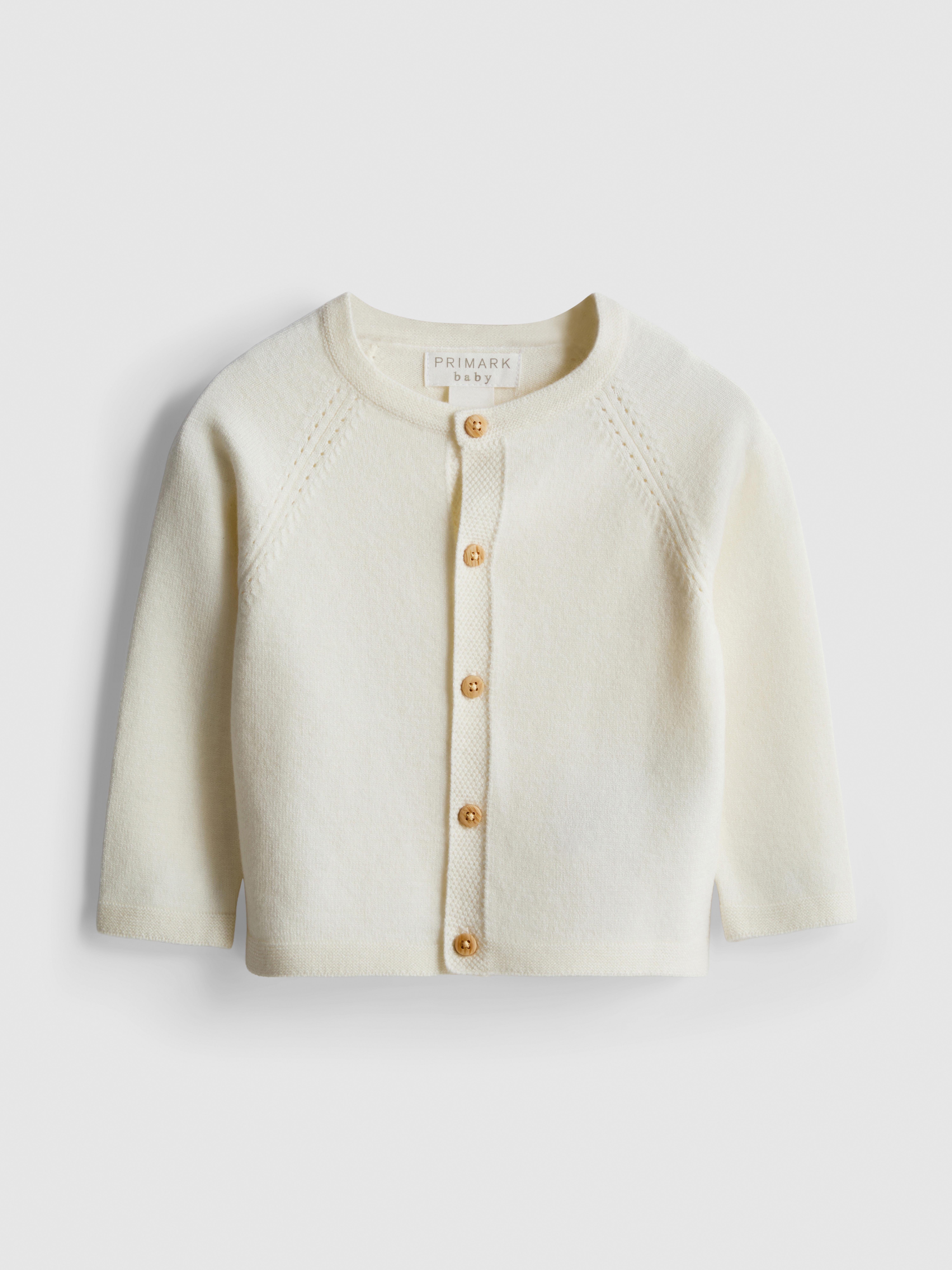 0-18mths | Newborn Pointelle Knit Cardigan