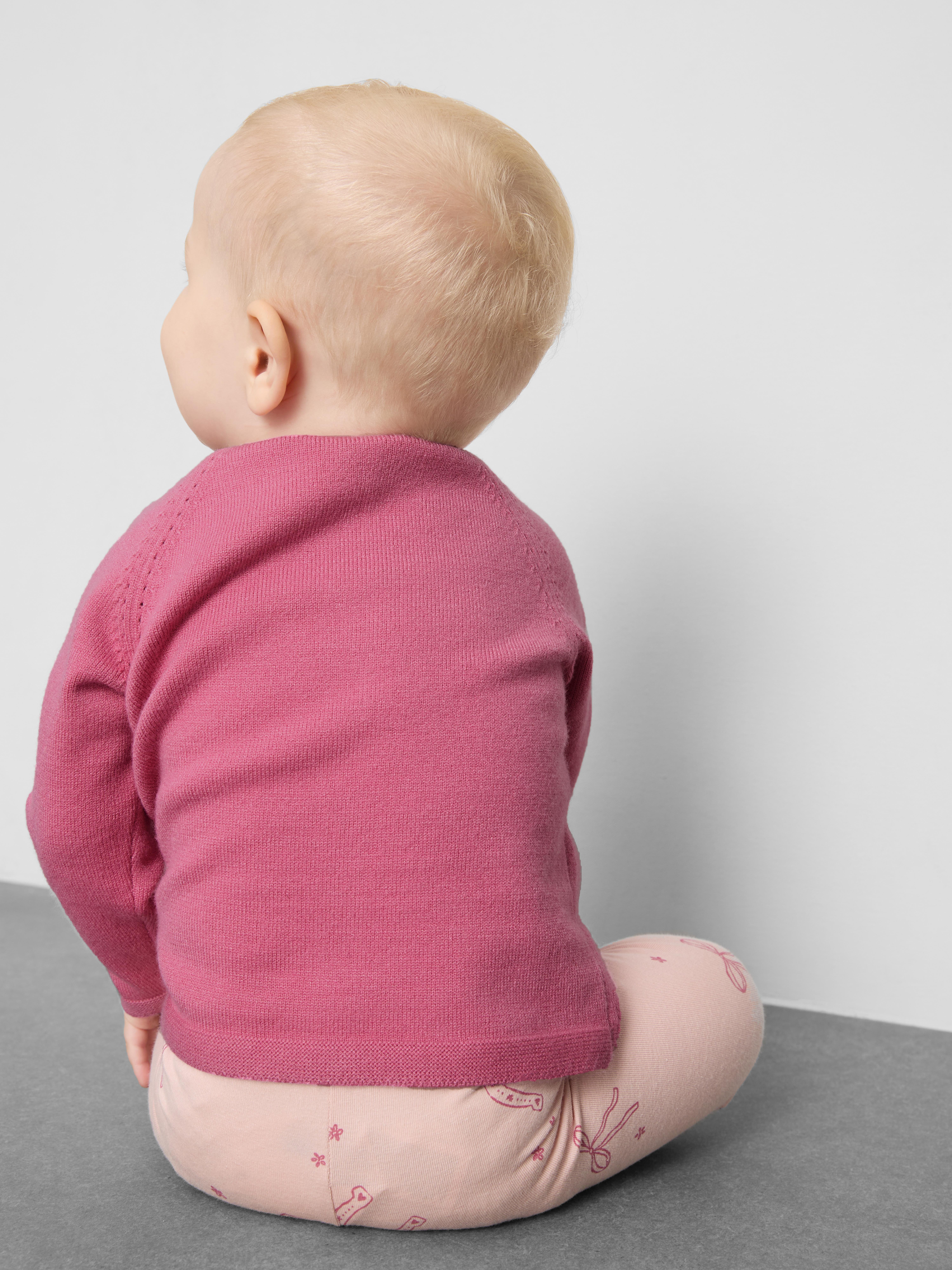 0-18mths | Newborn Pointelle Knit Cardigan