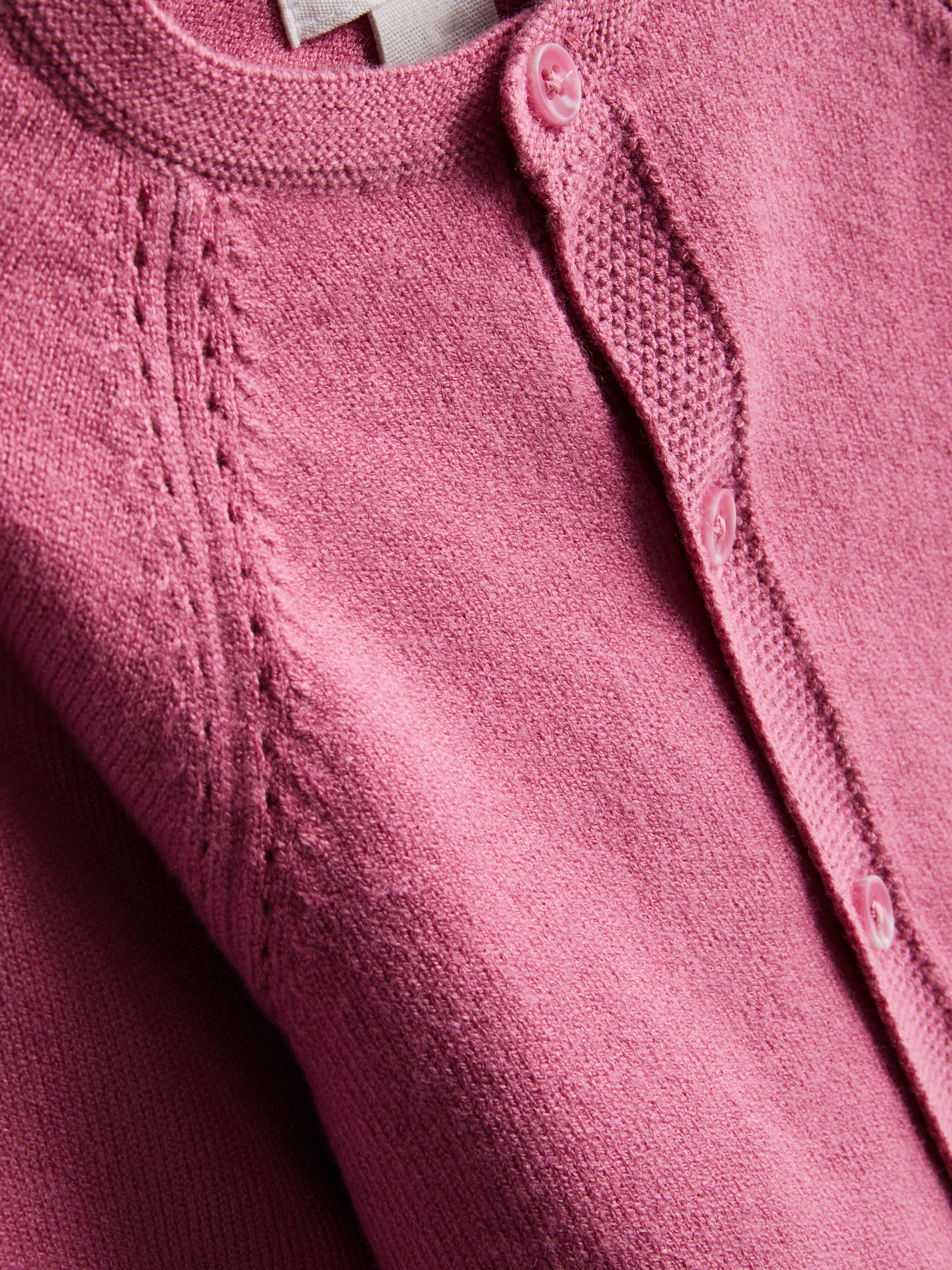 0-18mths | Newborn Pointelle Knit Cardigan