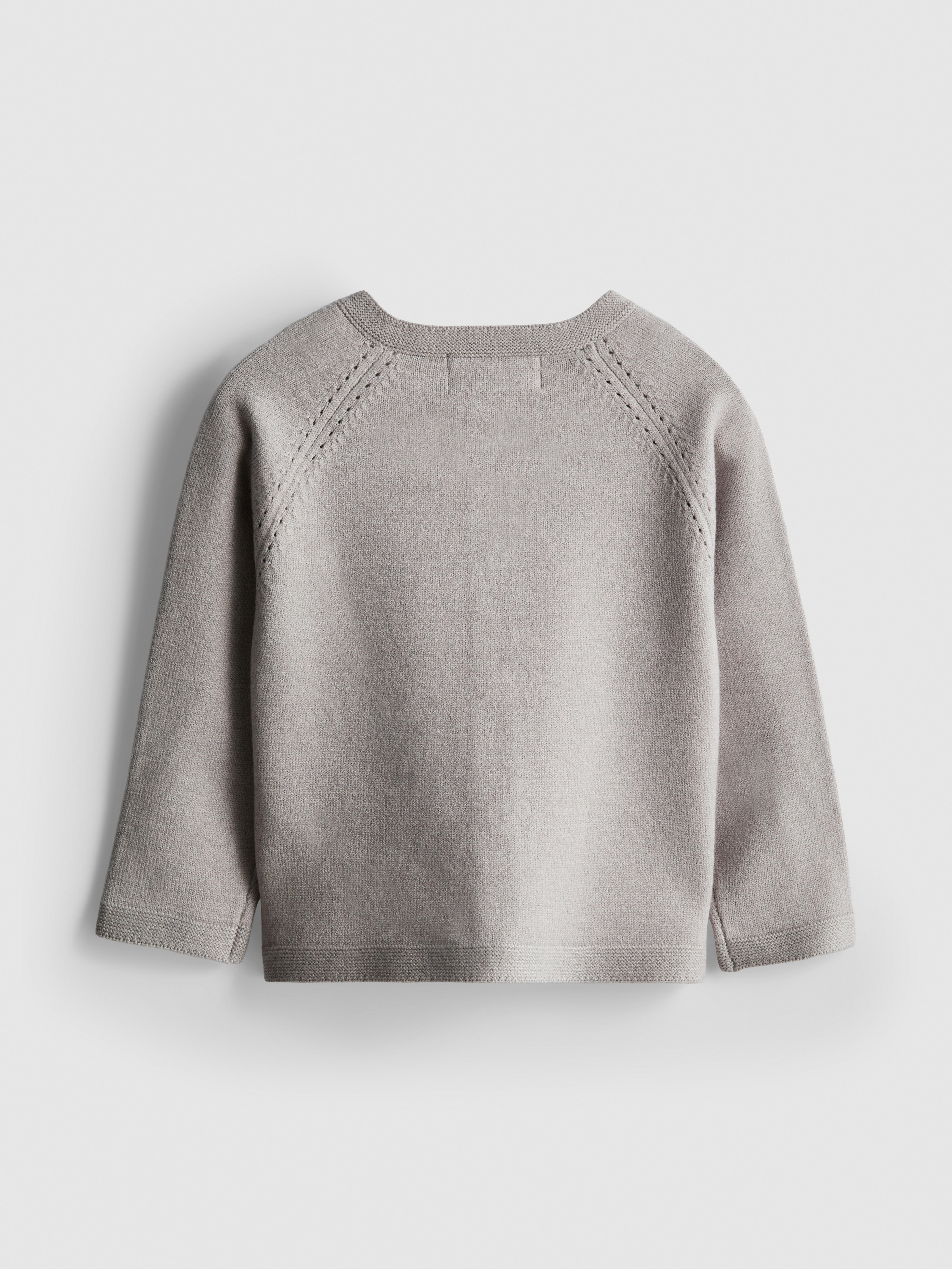 0-18mths | Newborn Pointelle Knit Cardigan