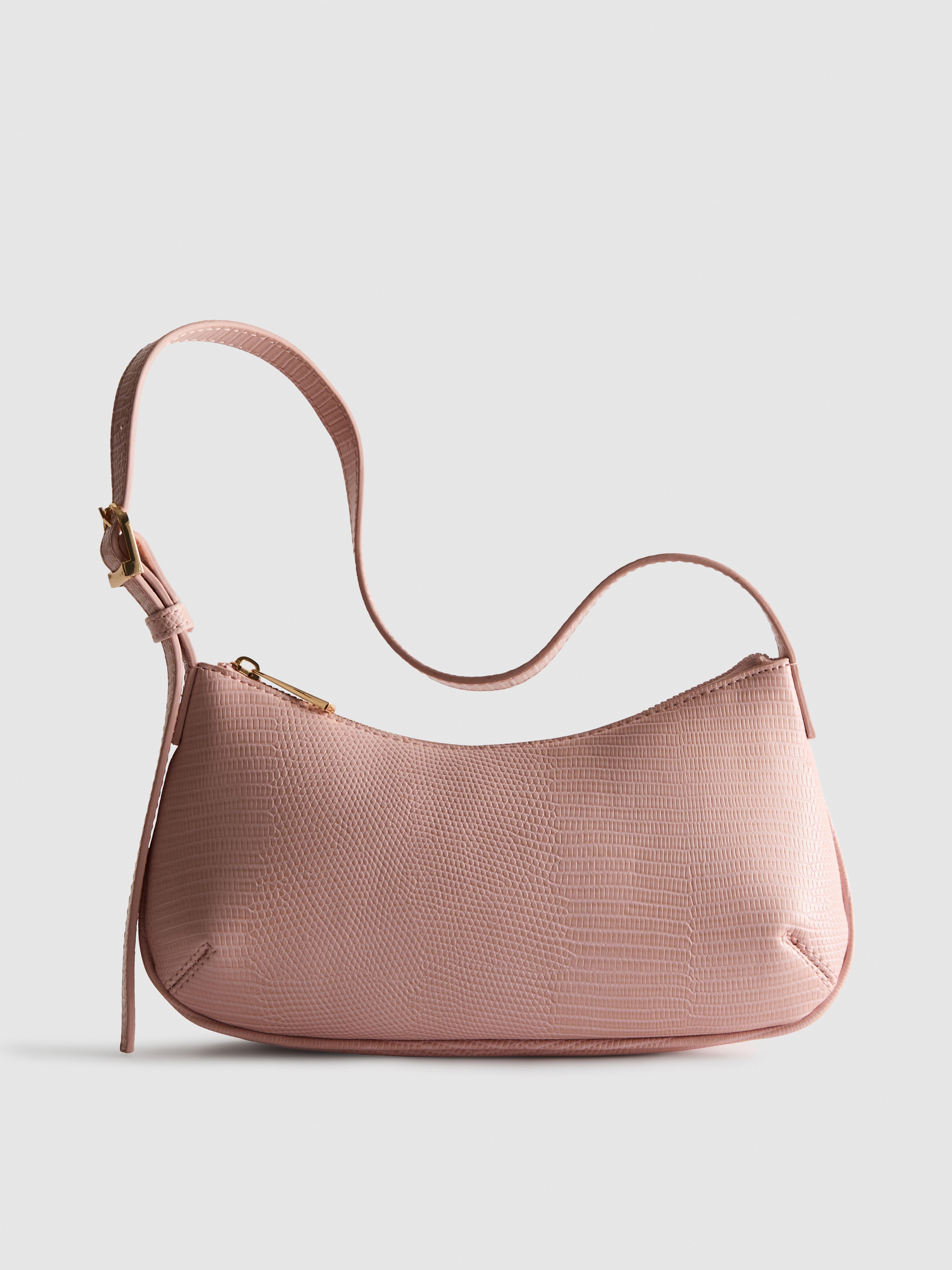 Schultertasche mit zwei Seitenfalten