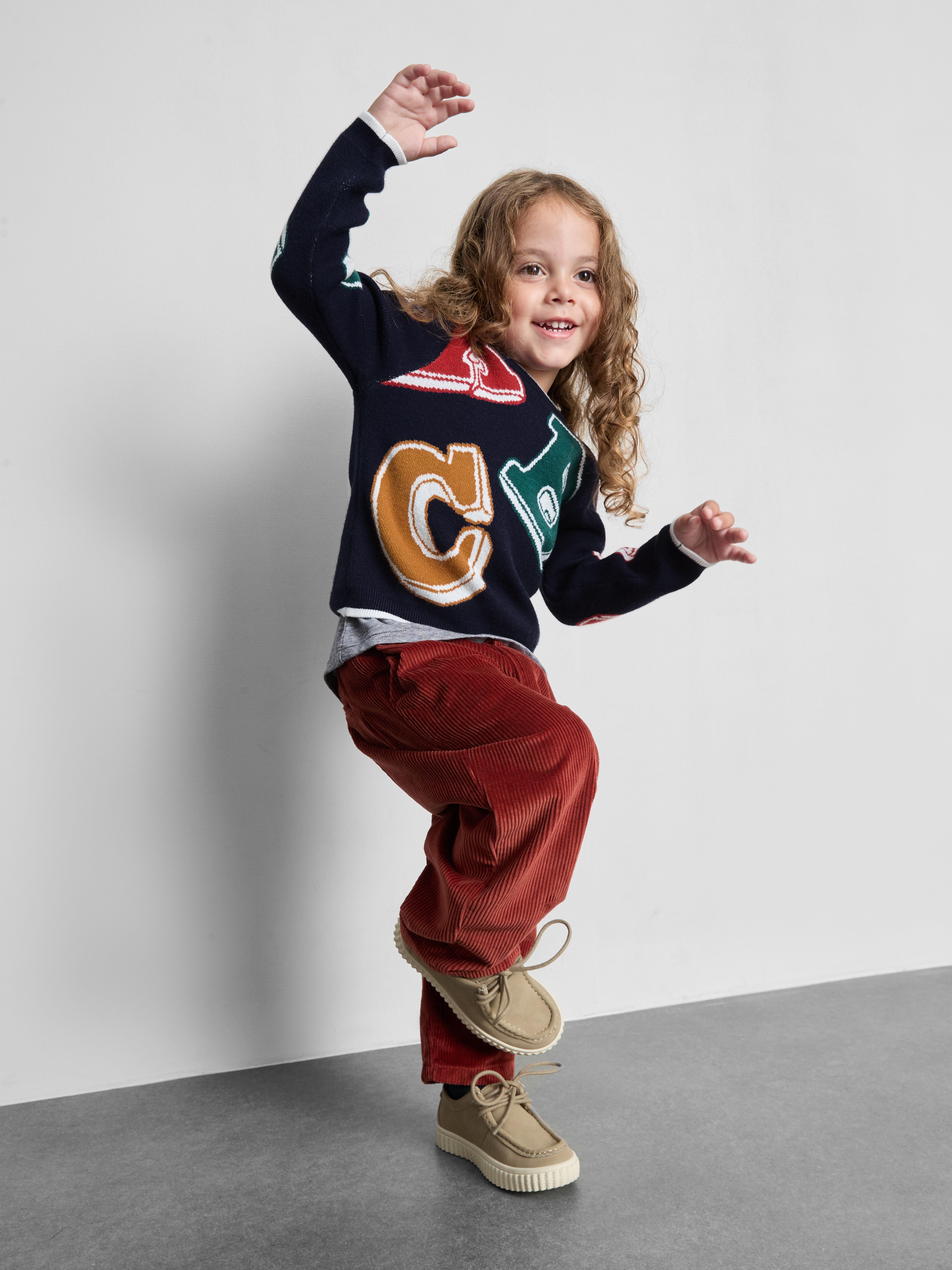 1-9yrs | Letter Graphic Sweater