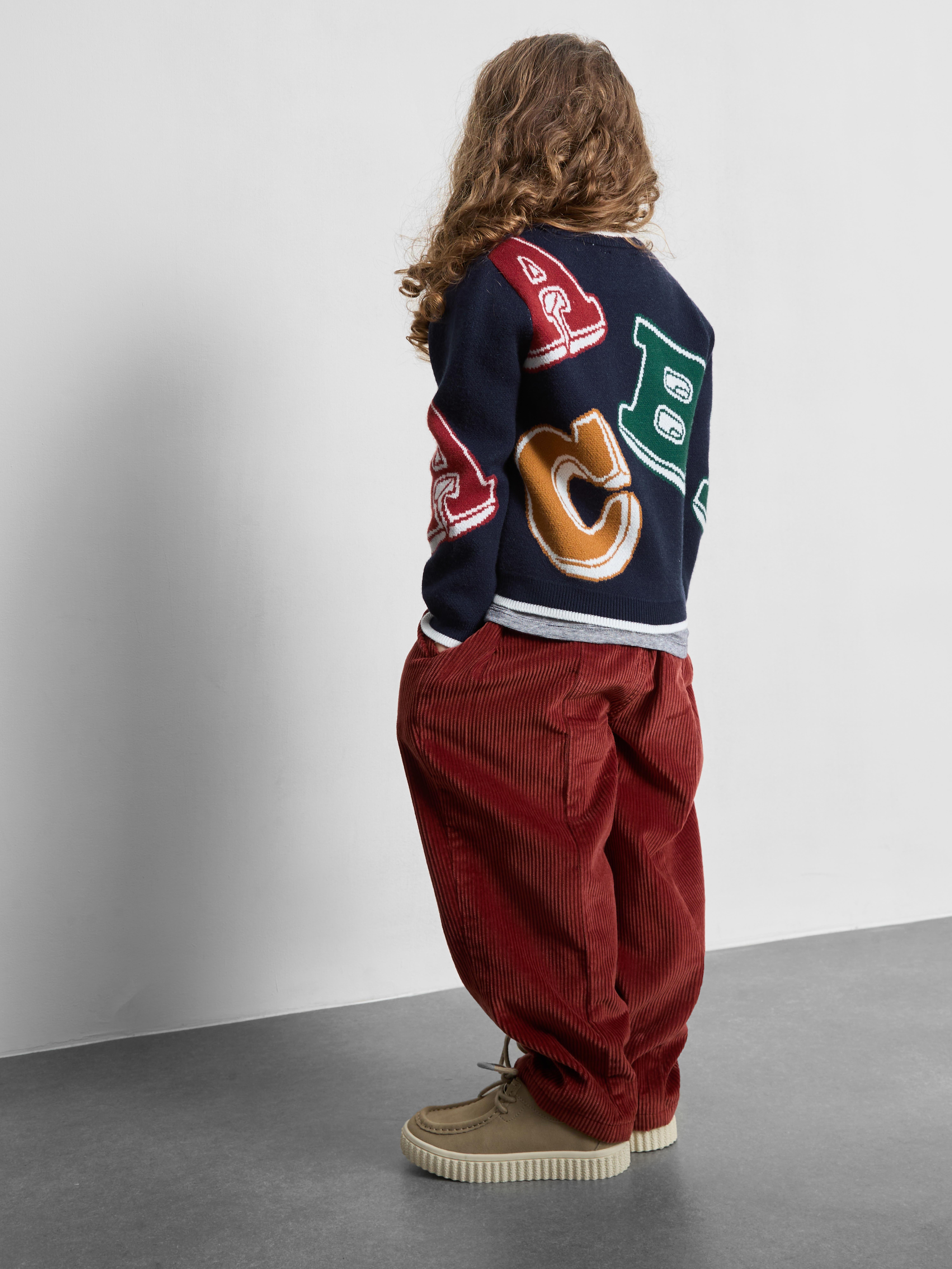 1-9yrs | Letter Graphic Sweater