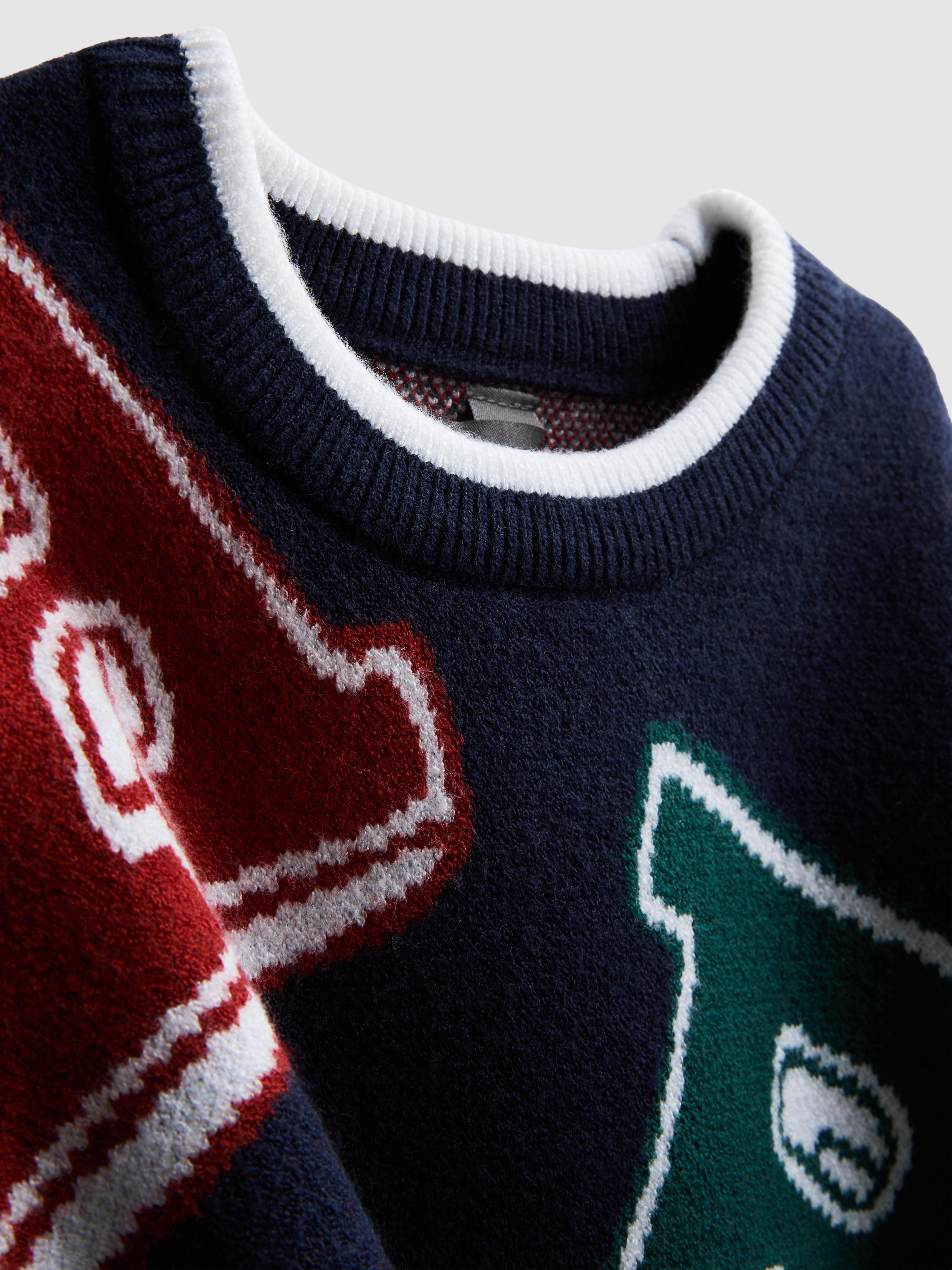 1-9yrs | Letter Graphic Sweater