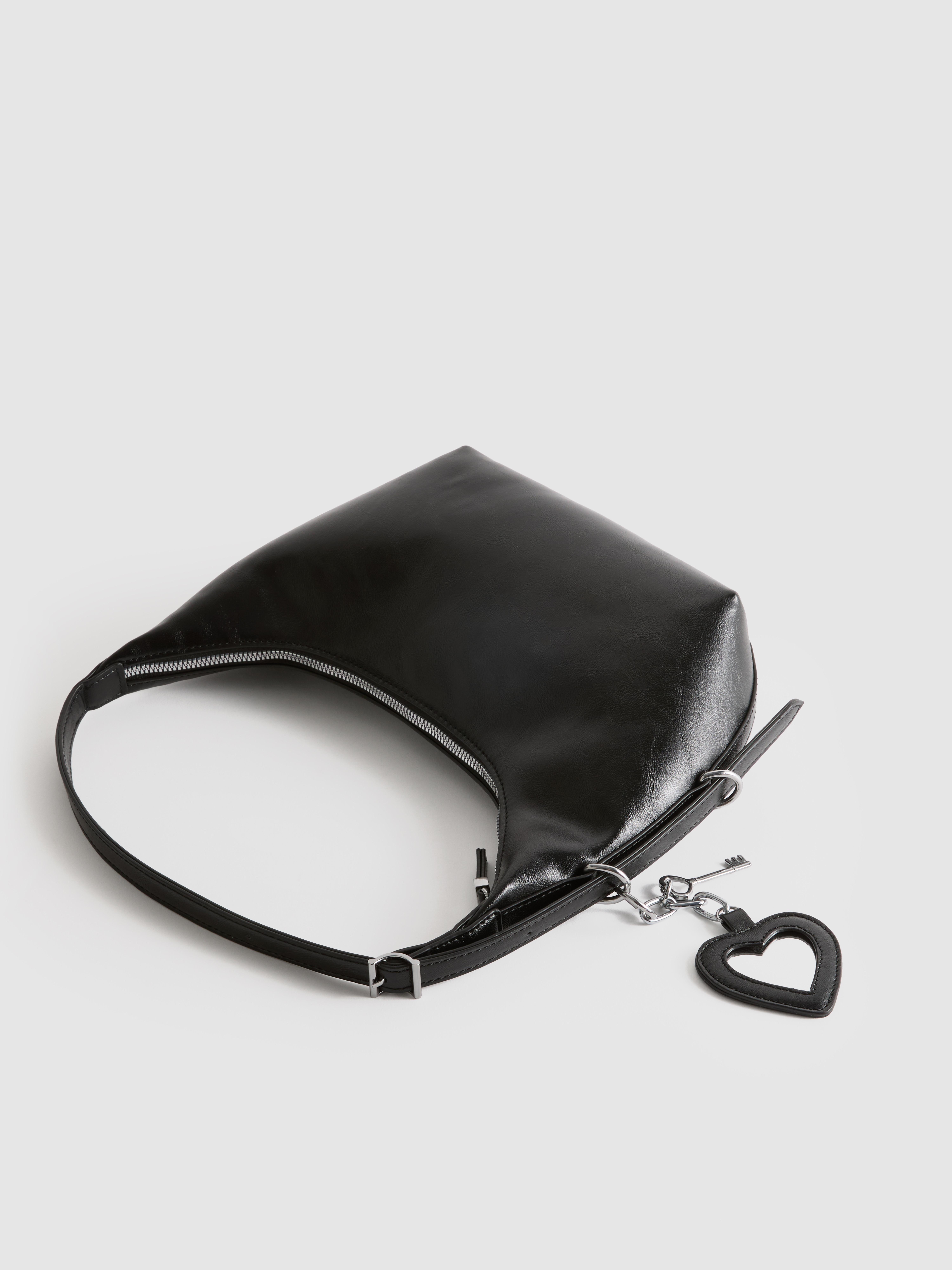 Heart Charm Shoulder Bag